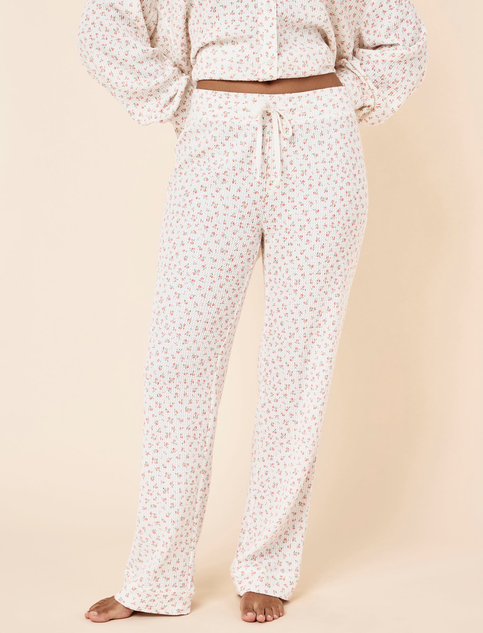 Super Soft Waffle Full Length PJ Set