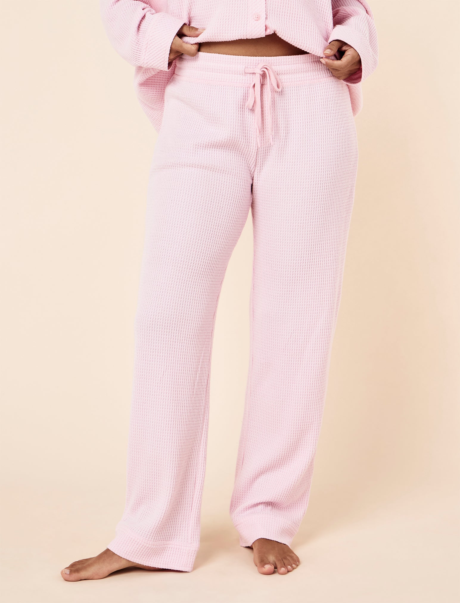 Super Soft Waffle Full Length PJ Set