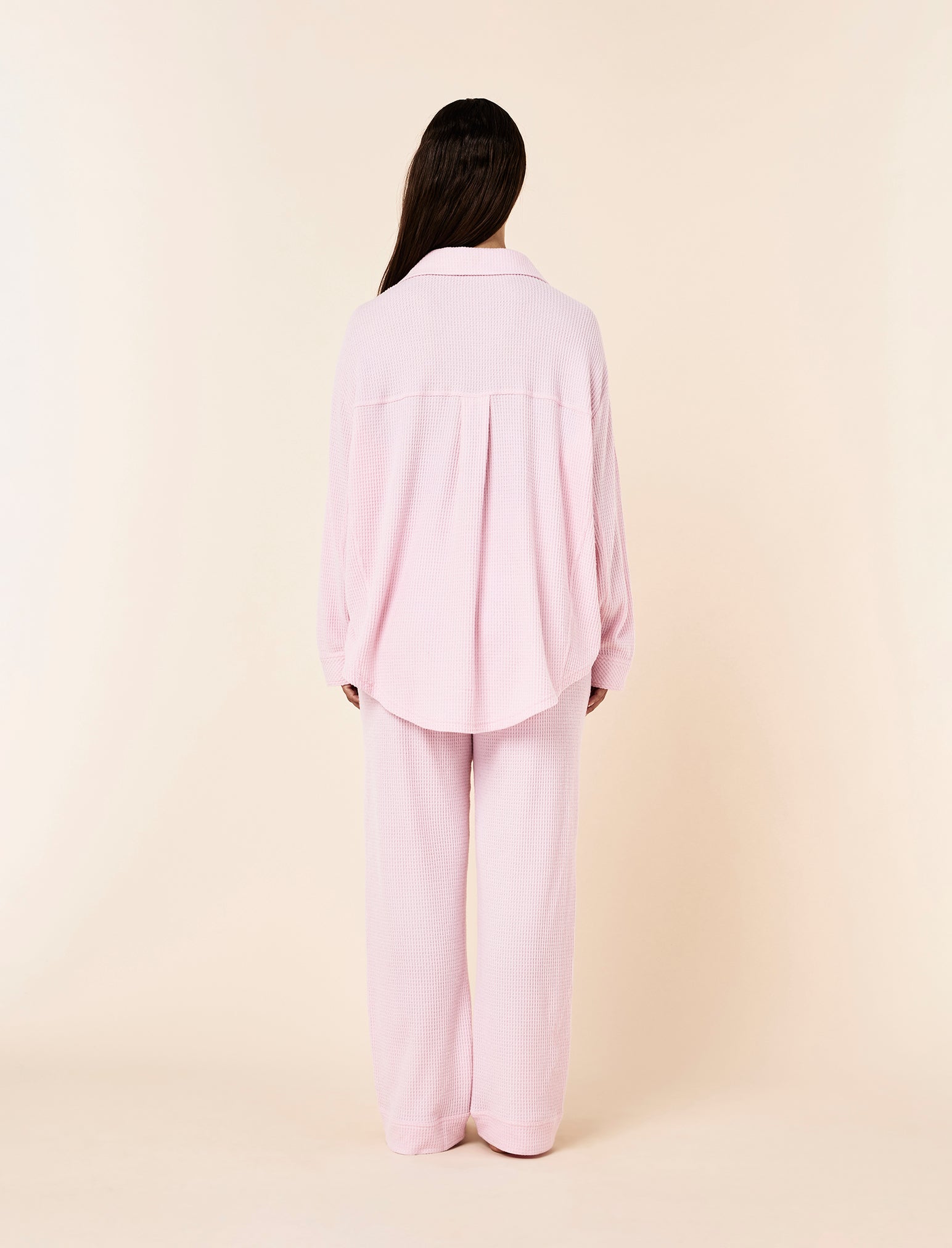 Super Soft Waffle Full Length PJ Set