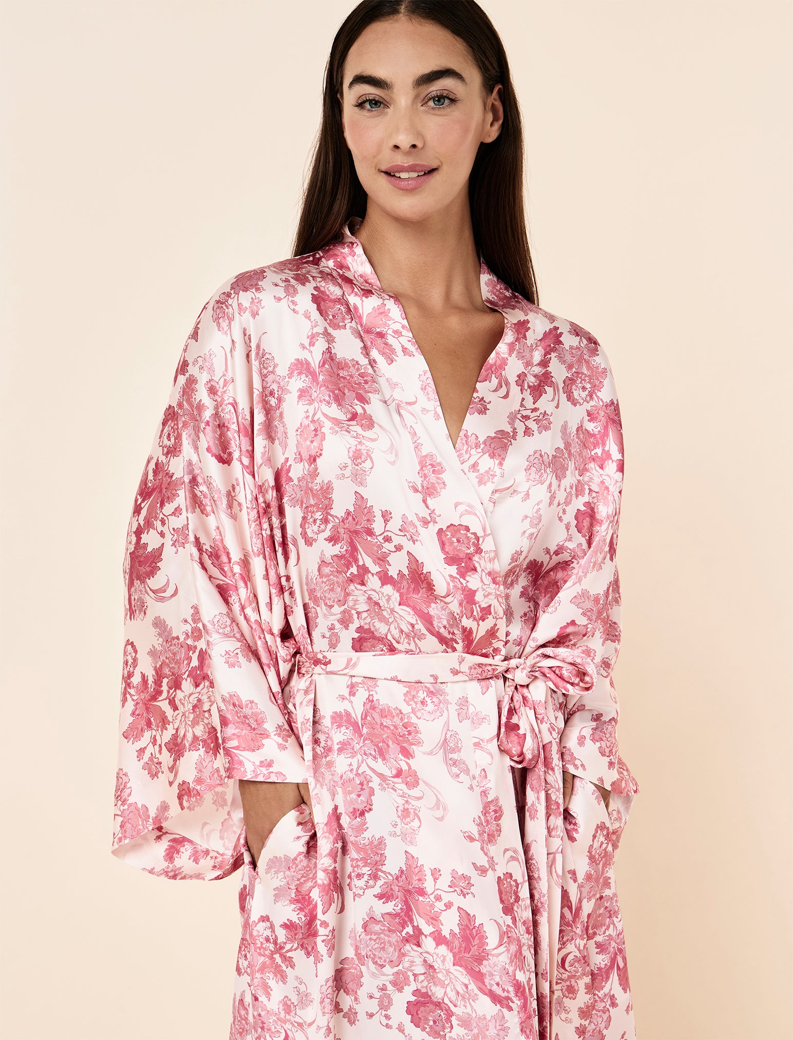 Madelyn Silk Kimono Maxi Robe