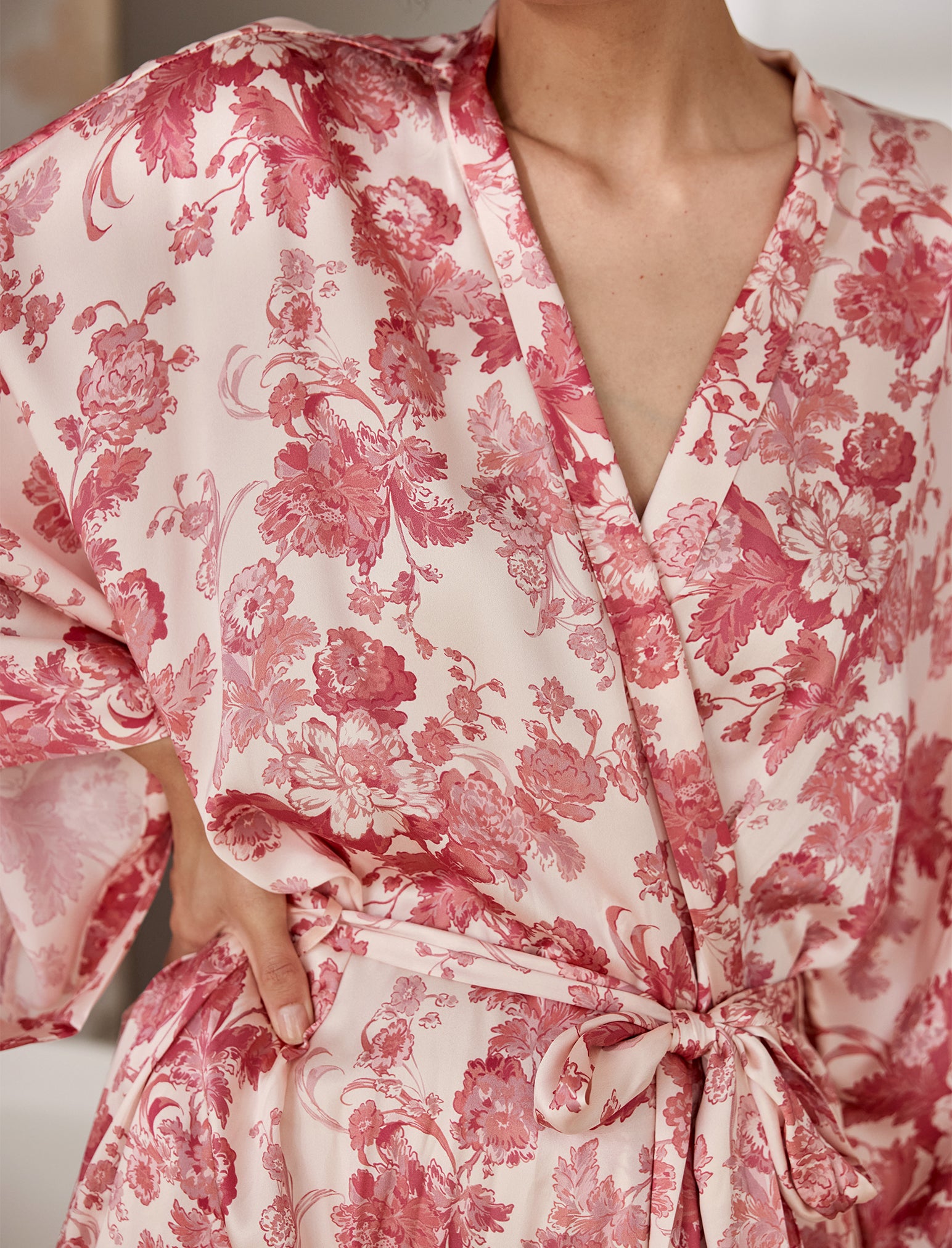 Madelyn Silk Kimono Maxi Robe