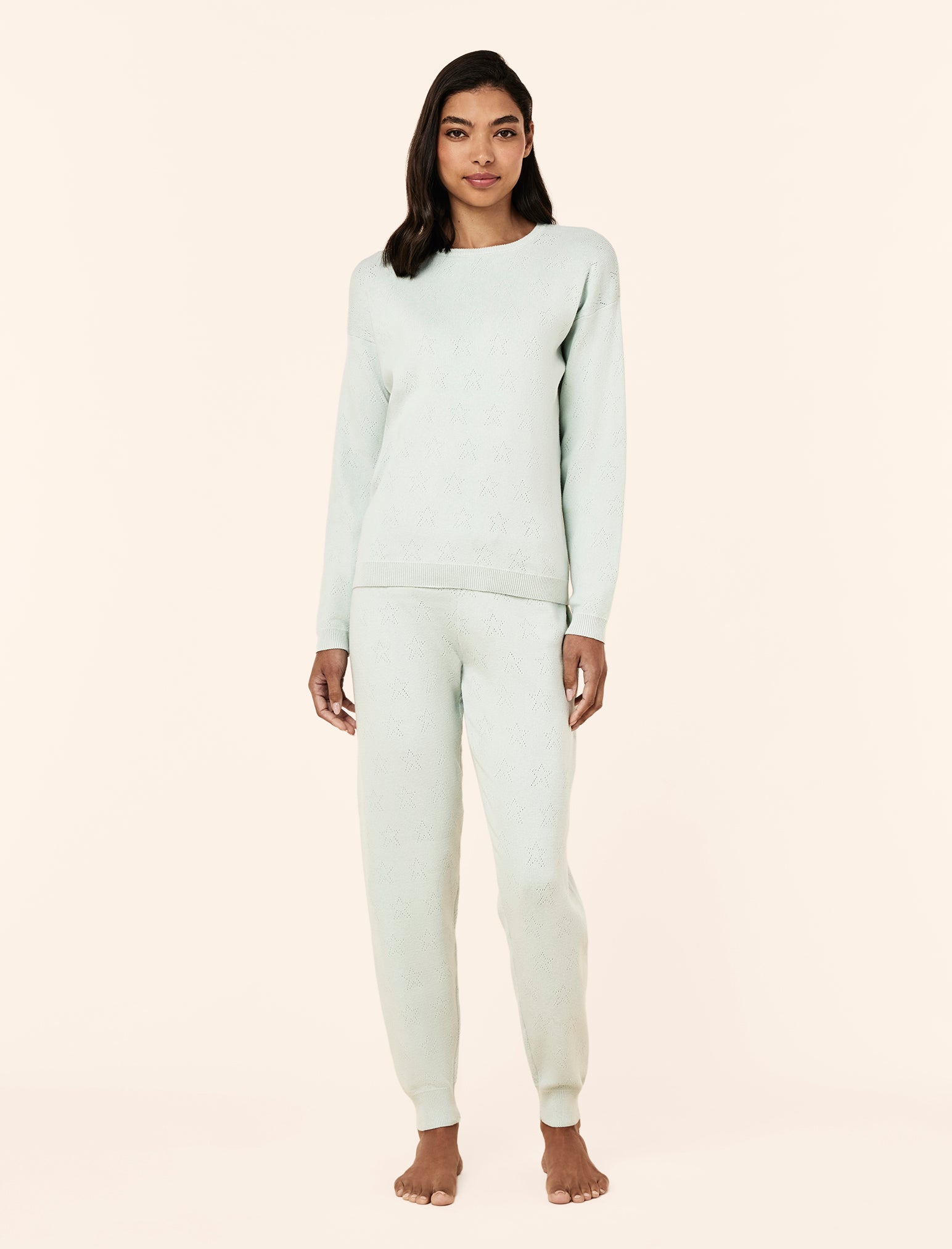 Cosy Pointelle Long Sleeve Top and Jogger