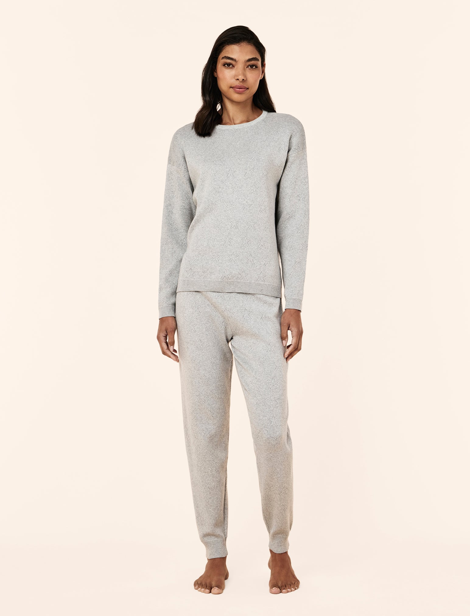 Cosy Pointelle Long Sleeve Top and Jogger