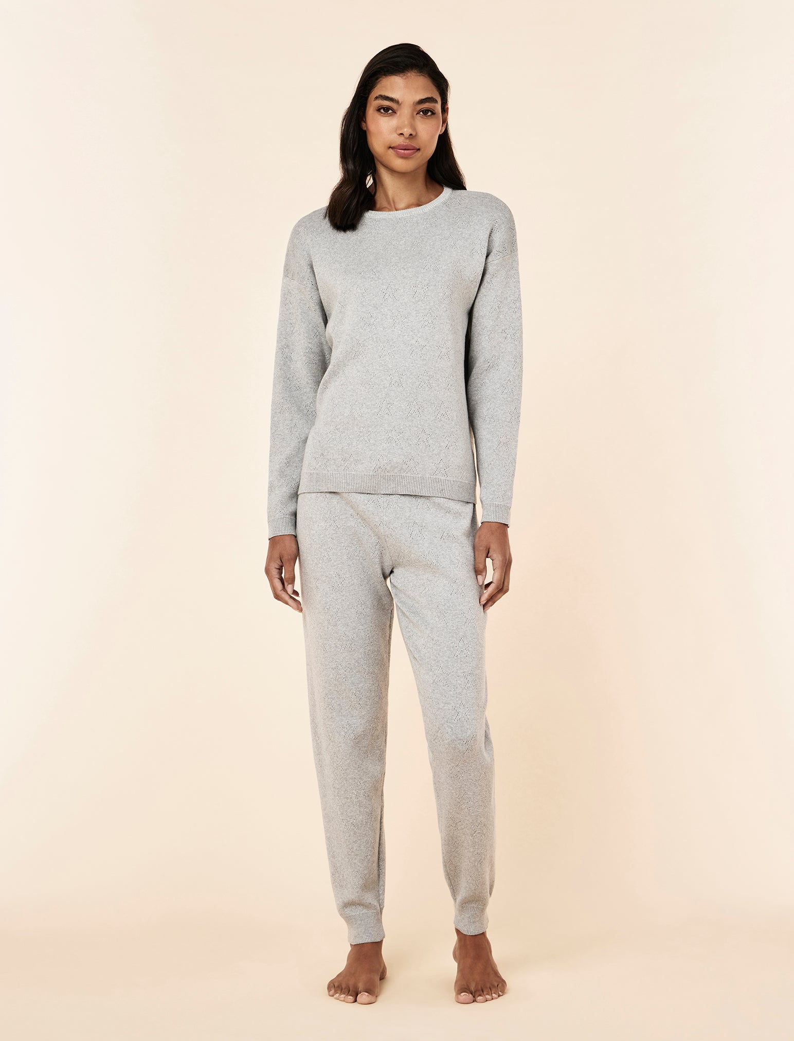 Cosy Pointelle Long Sleeve Top and Jogger