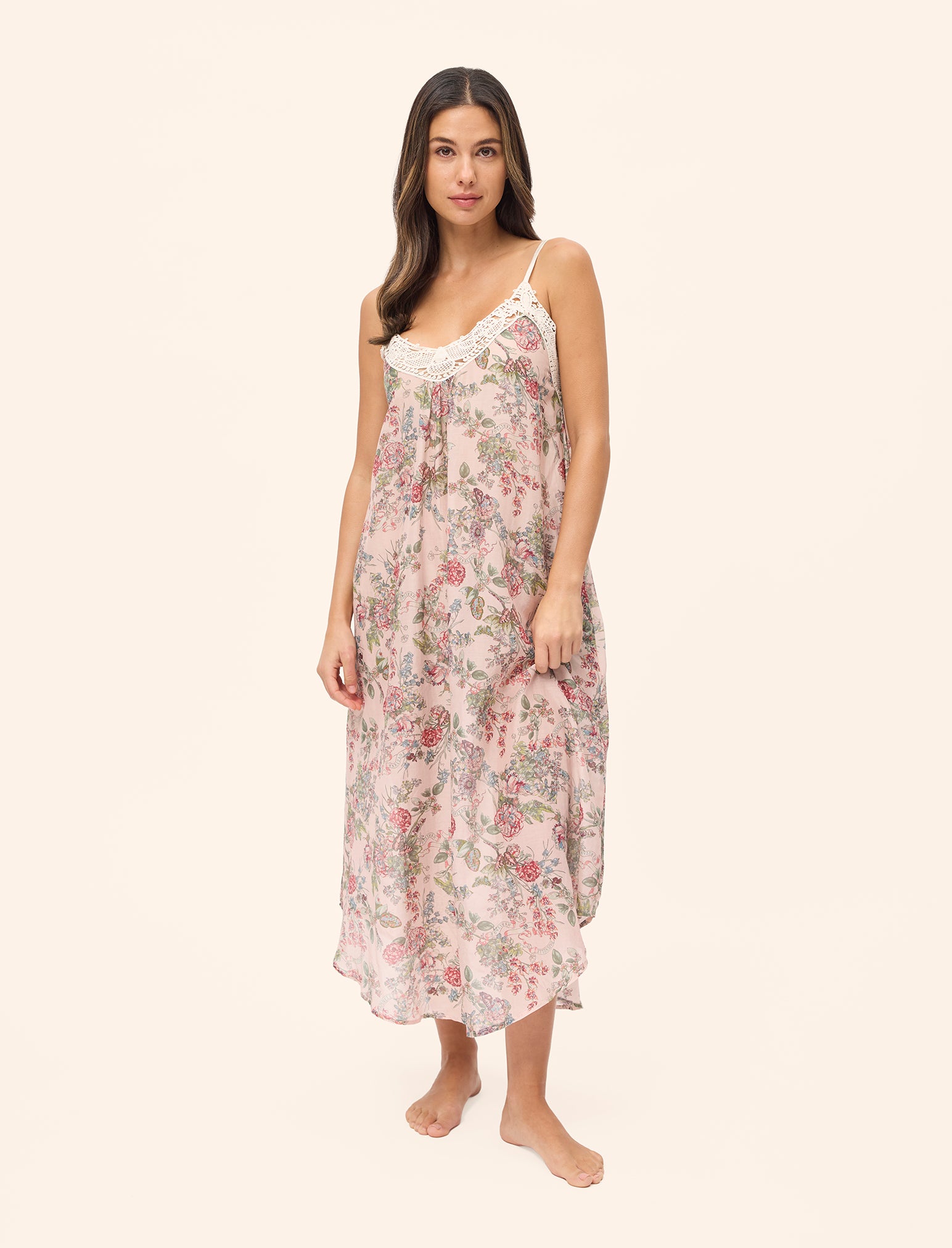 Layla Lace Front Maxi Nightie