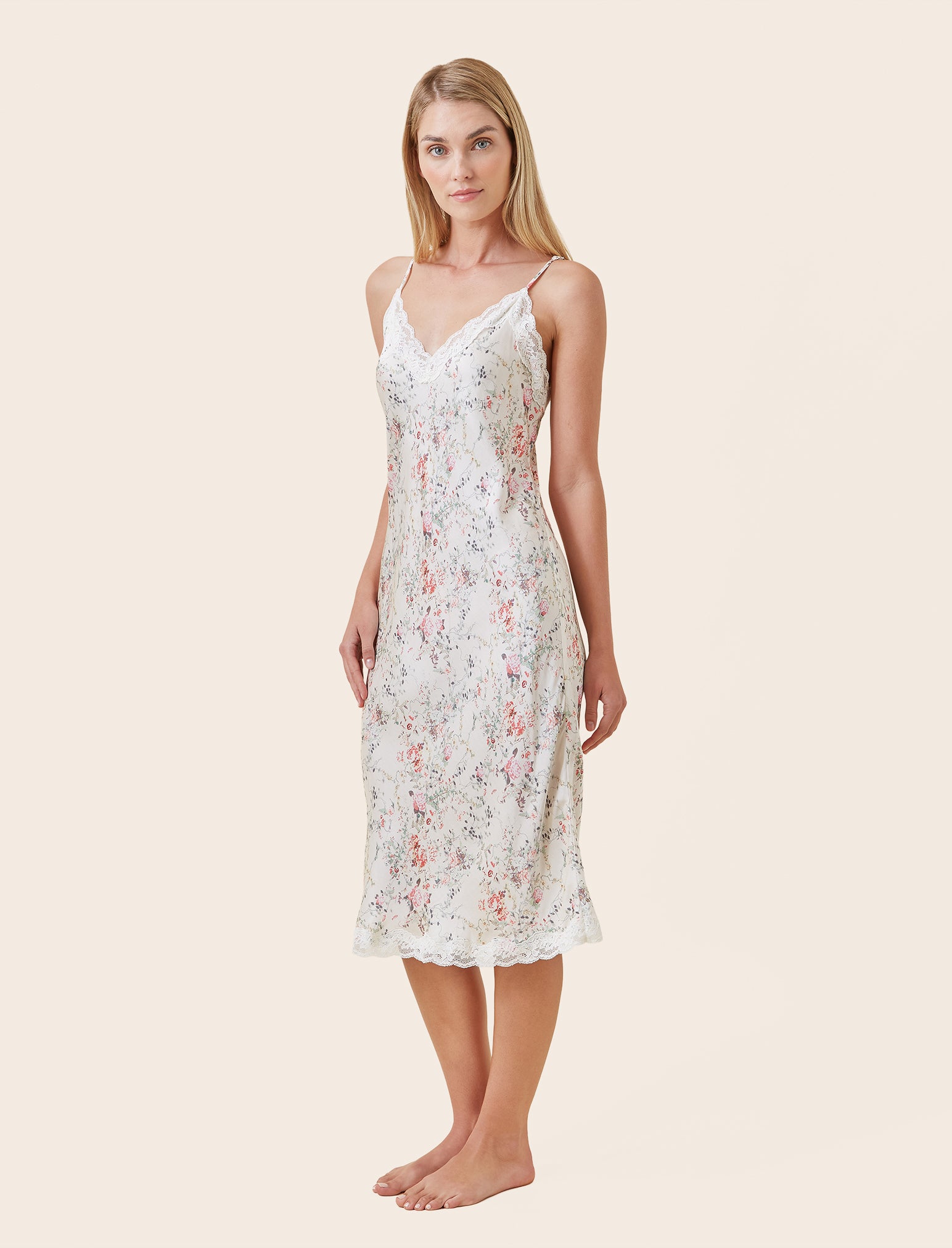 Yolly Satin Lace Slip Nightie