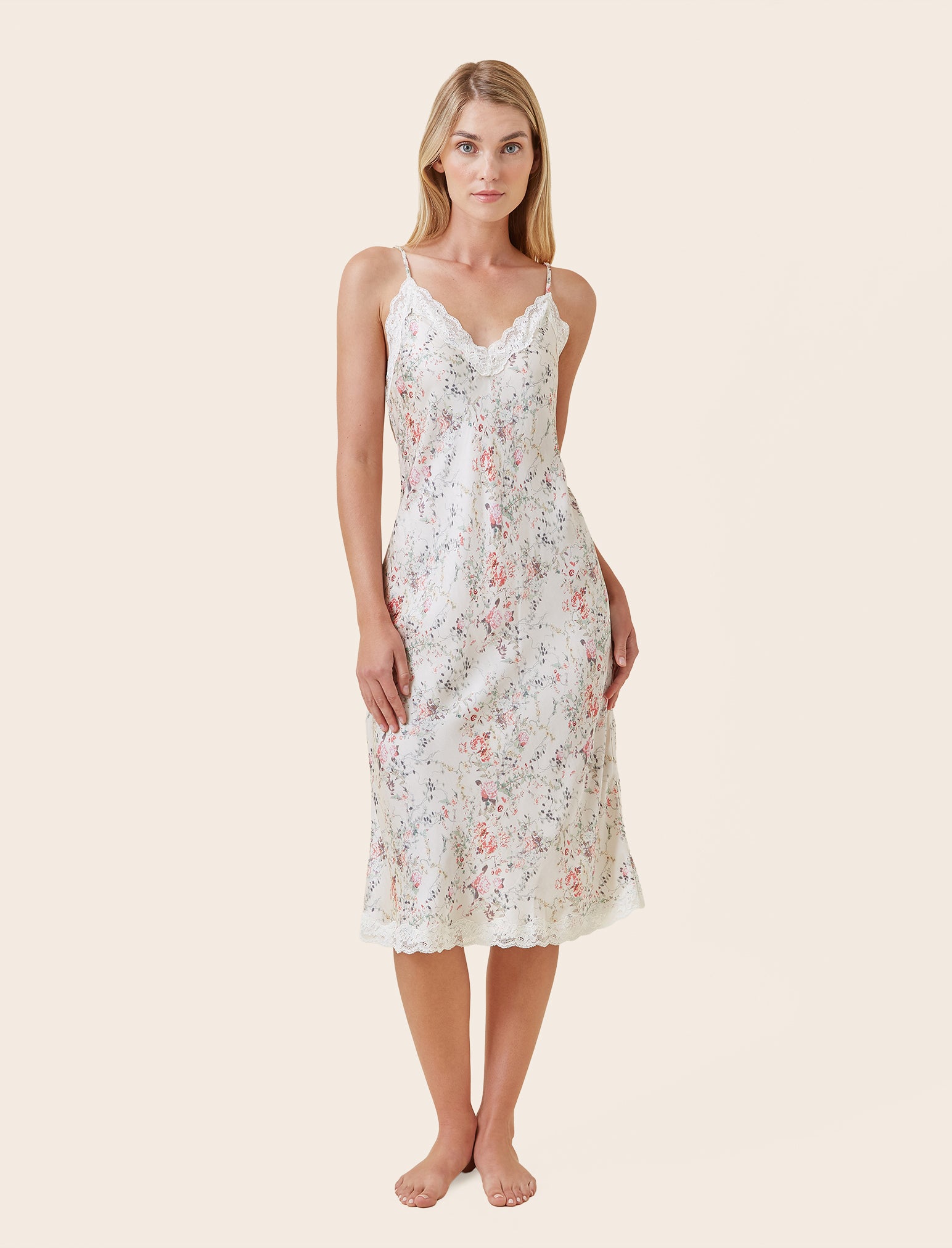 Yolly Satin Lace Slip Nightie