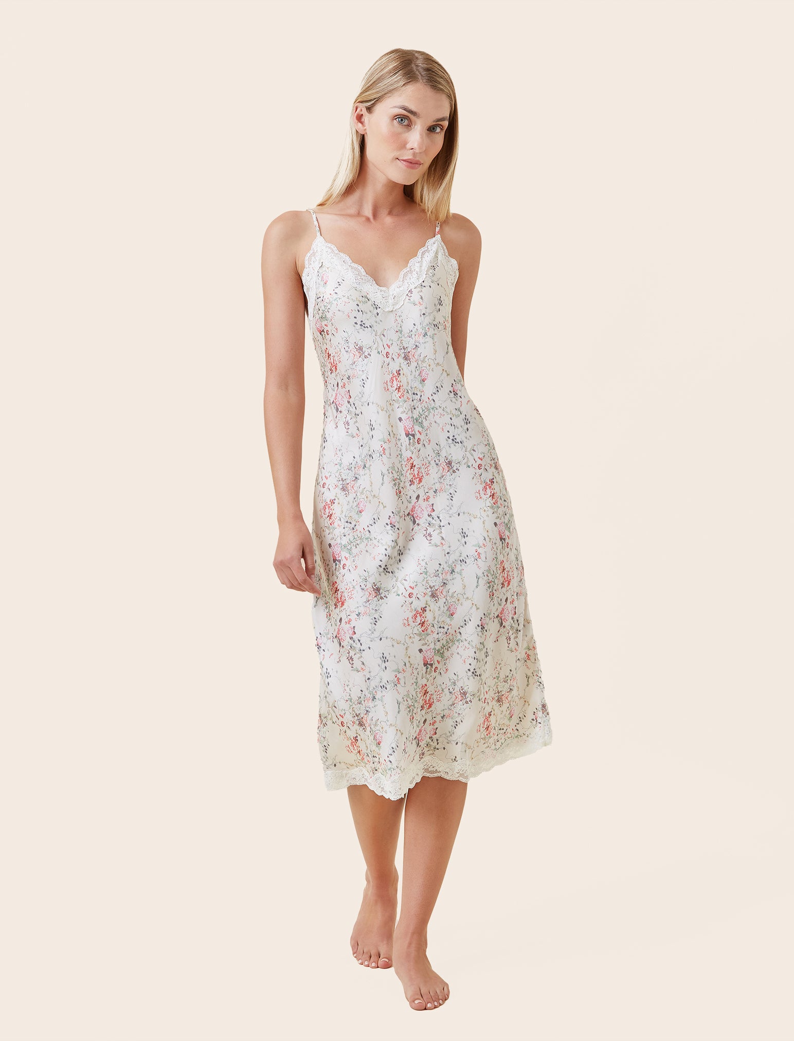 Yolly Satin Lace Slip Nightie