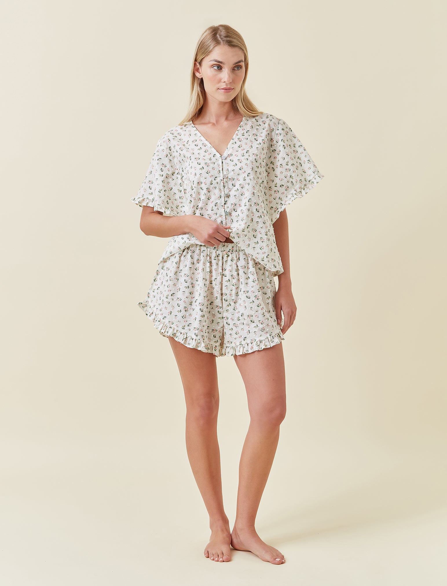Swiss Dot Flutter Boxer Short