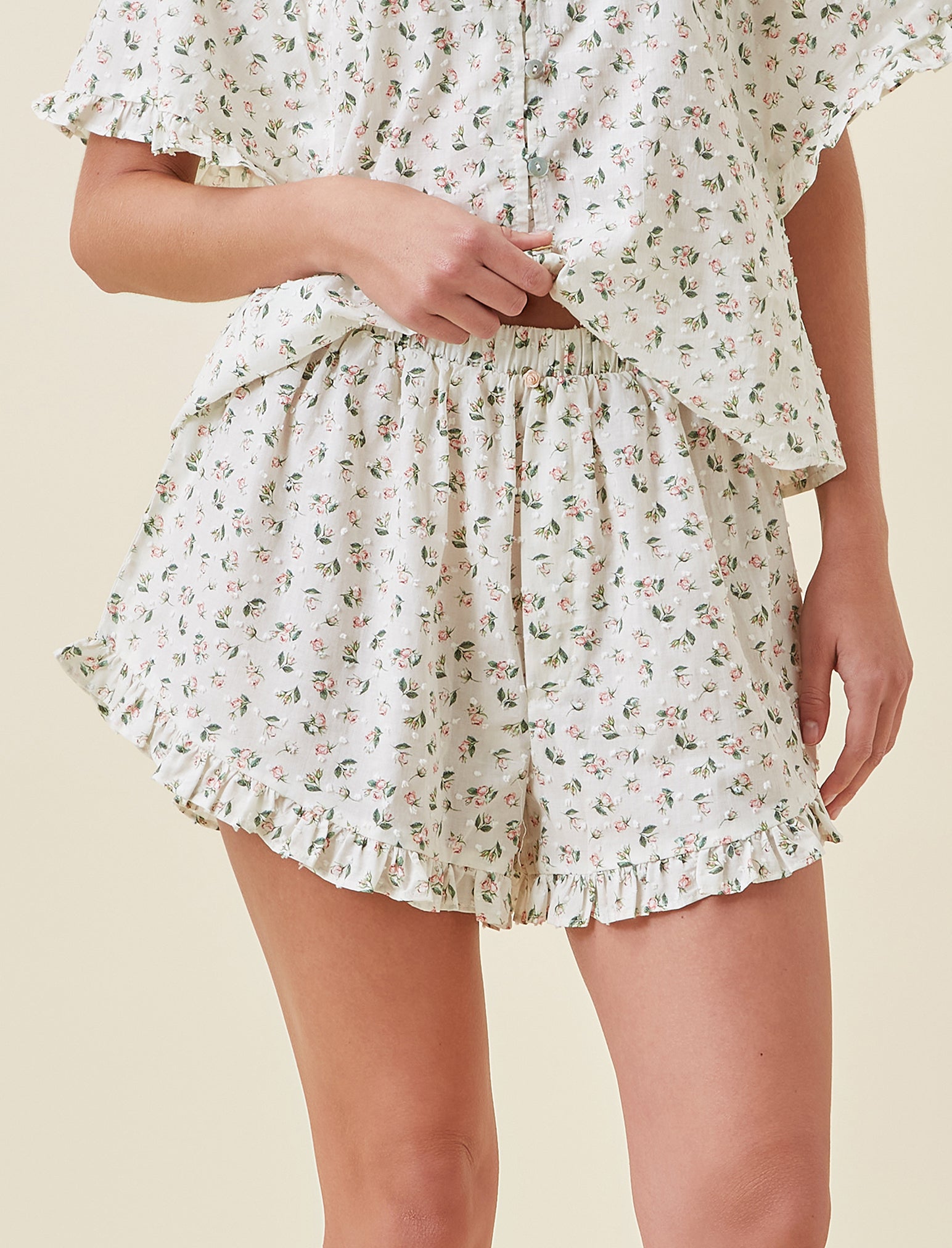 Swiss Dot Flutter Boxer Short