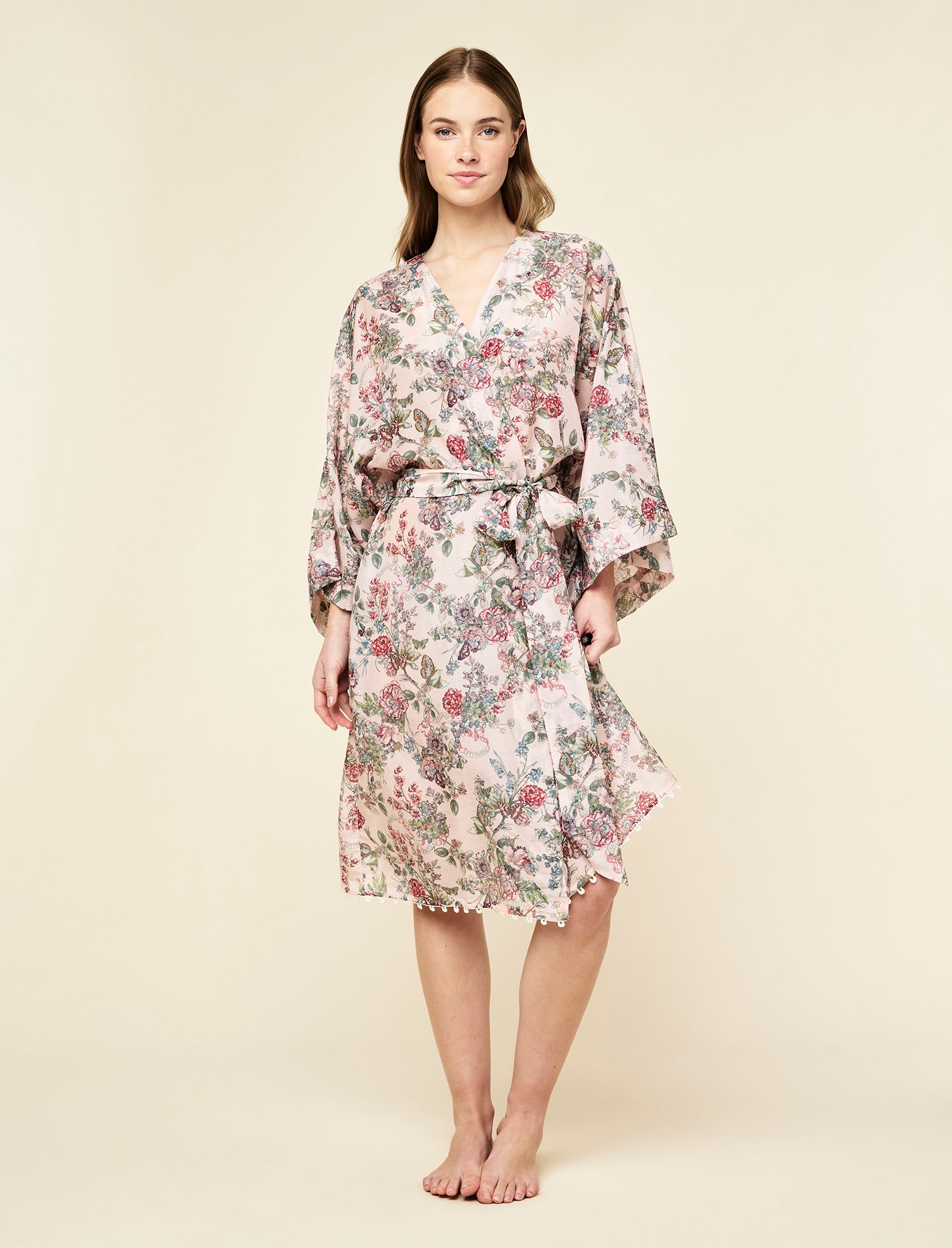 Layla Lace Kimono Midi Robe