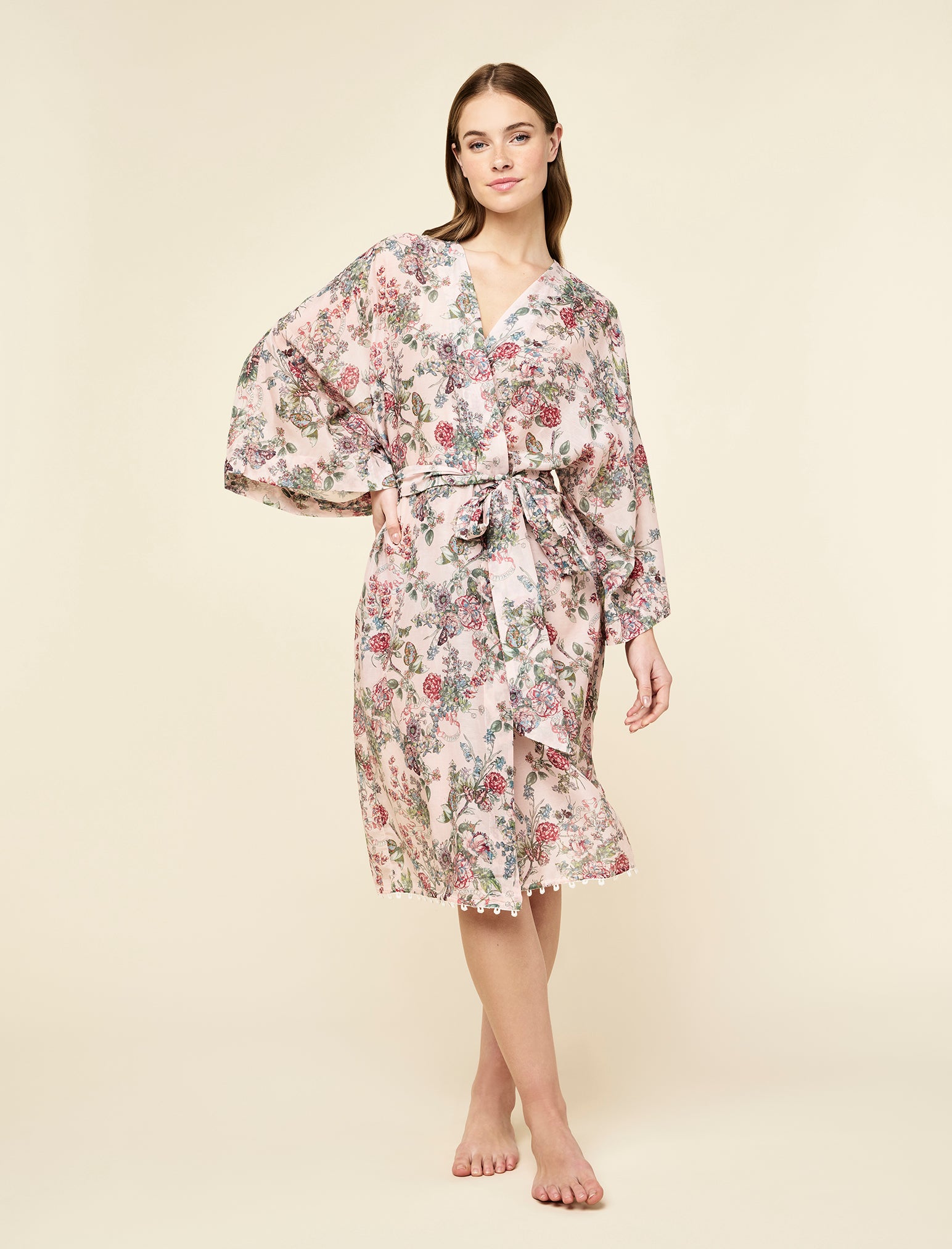 Layla Lace Kimono Midi Robe