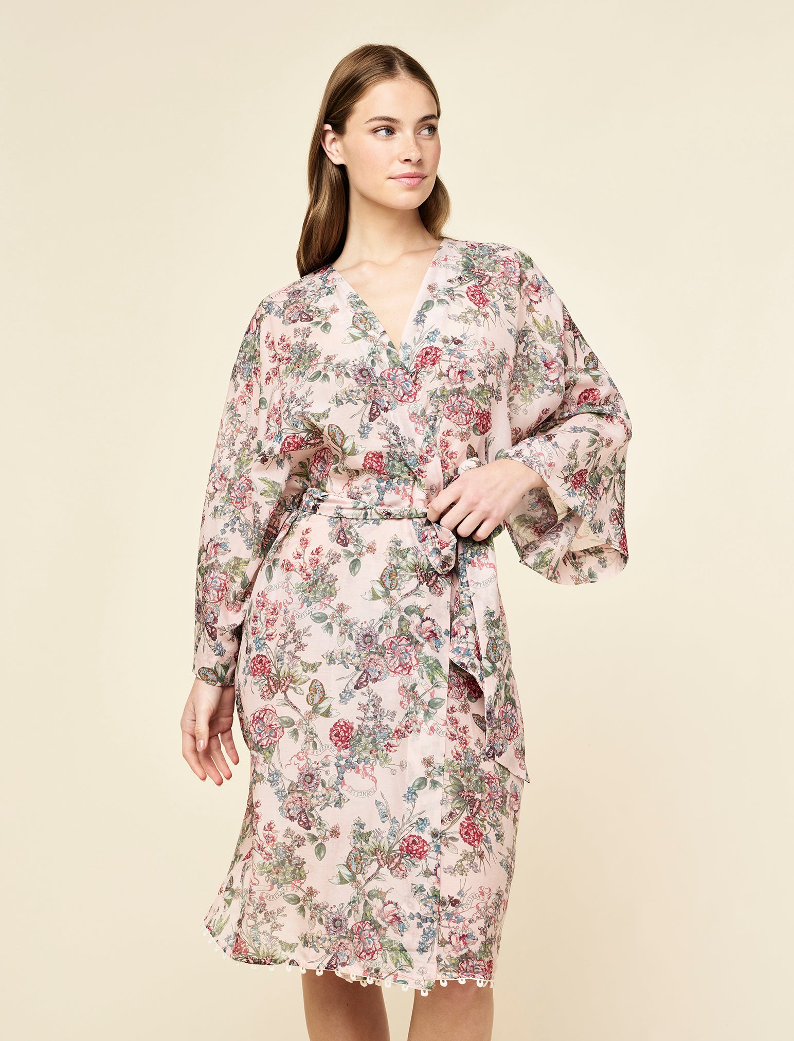 Layla Lace Kimono Midi Robe
