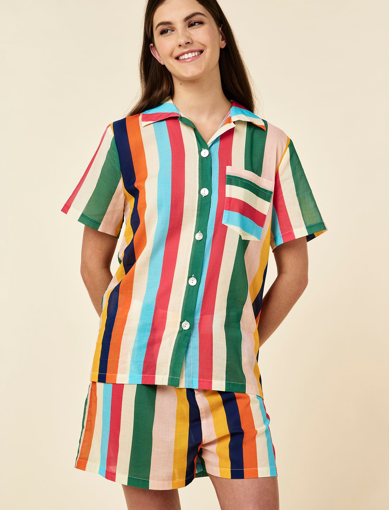 Holiday Stripe Boxer PJ Set