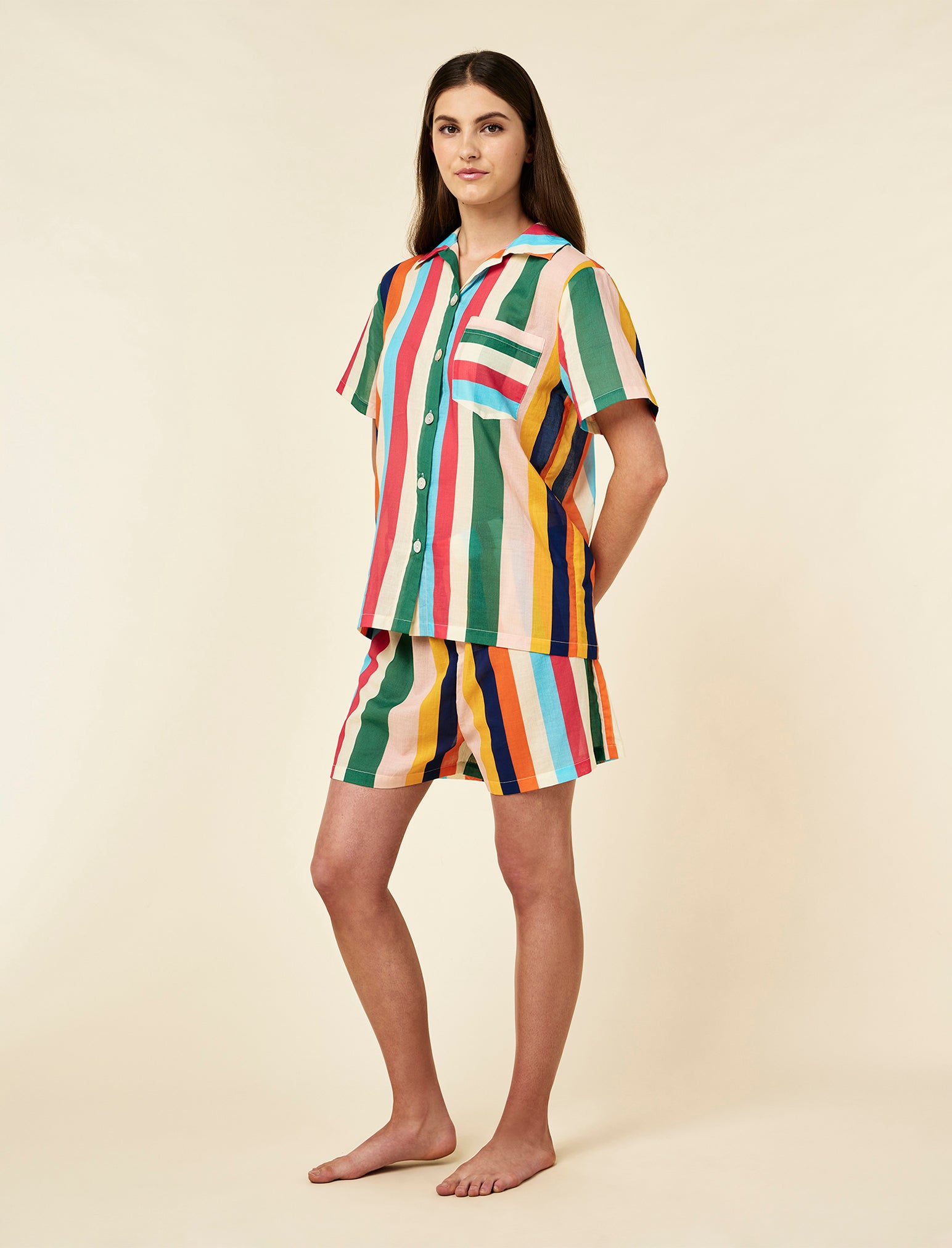 Holiday Stripe Boxer PJ Set