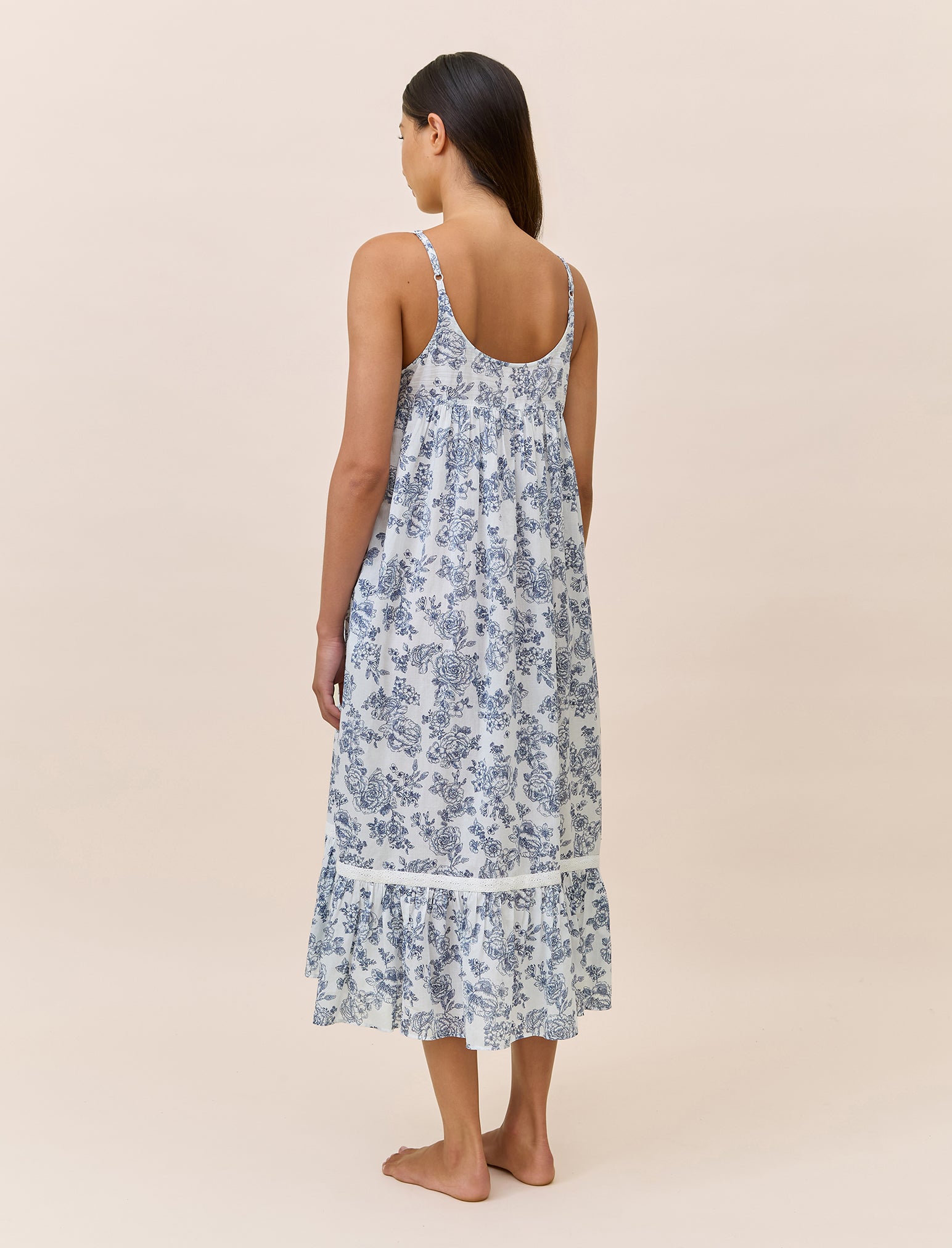 Nostalgia Strappy Lace Trim Nightie