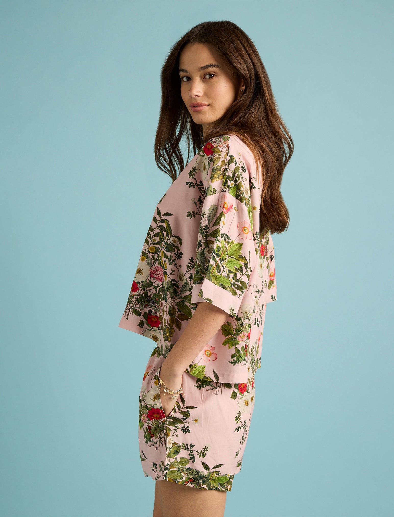 Karen Walker Love Letters Crop Boxer PJ
