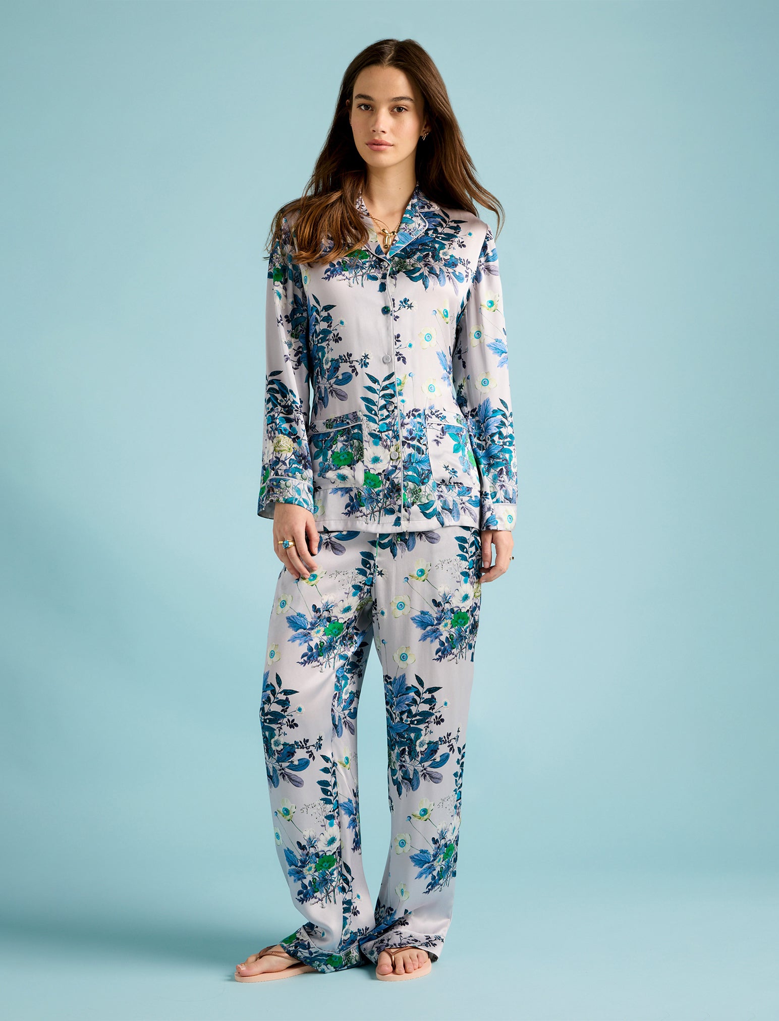 Karen Walker Love Letters Silk Wrap PJ