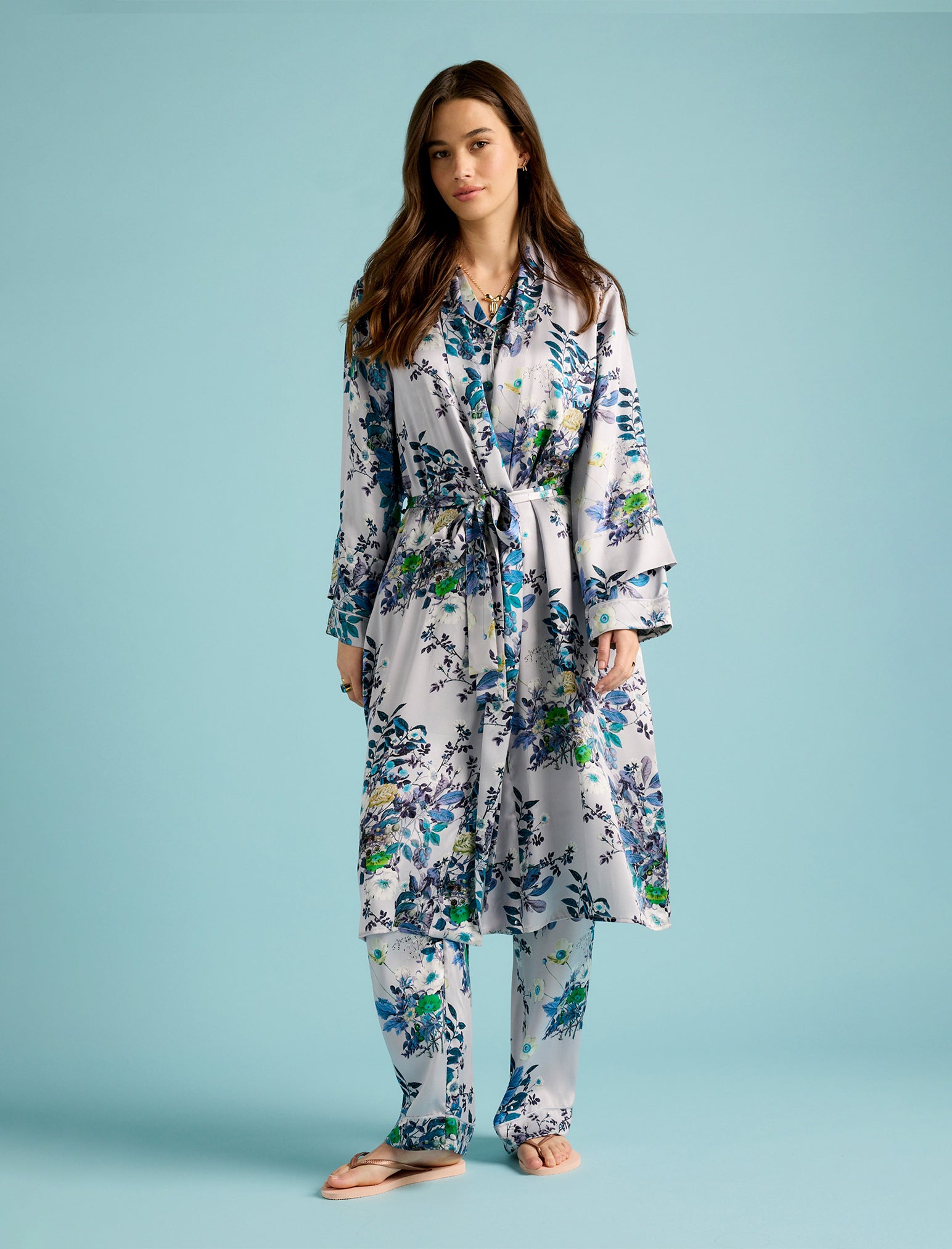 Karen Walker Love Letters Silk Maxi Robe