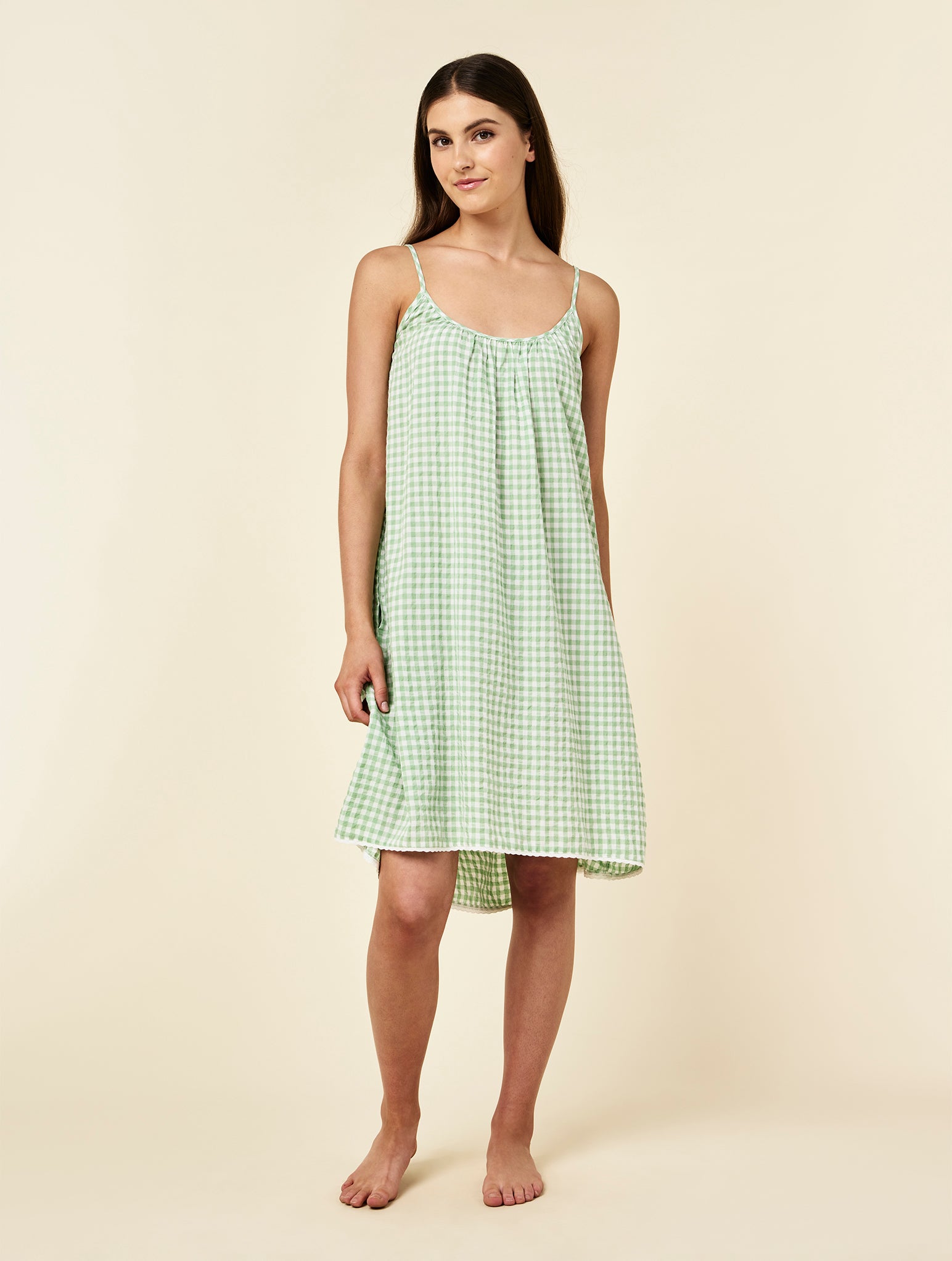 Seersucker Strappy Nightie