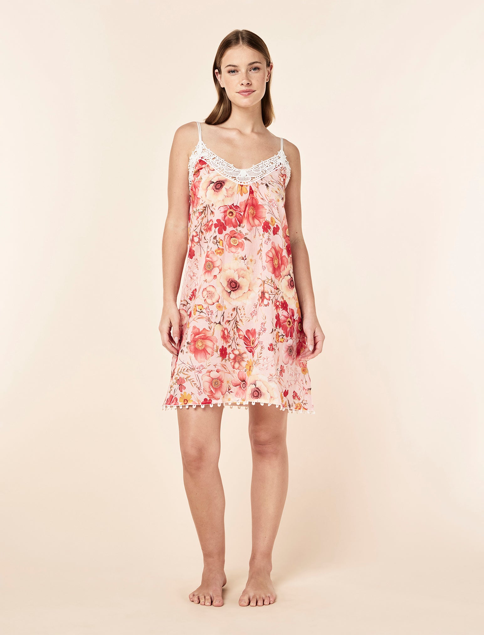 Lexi Lace Front Midi Nightie