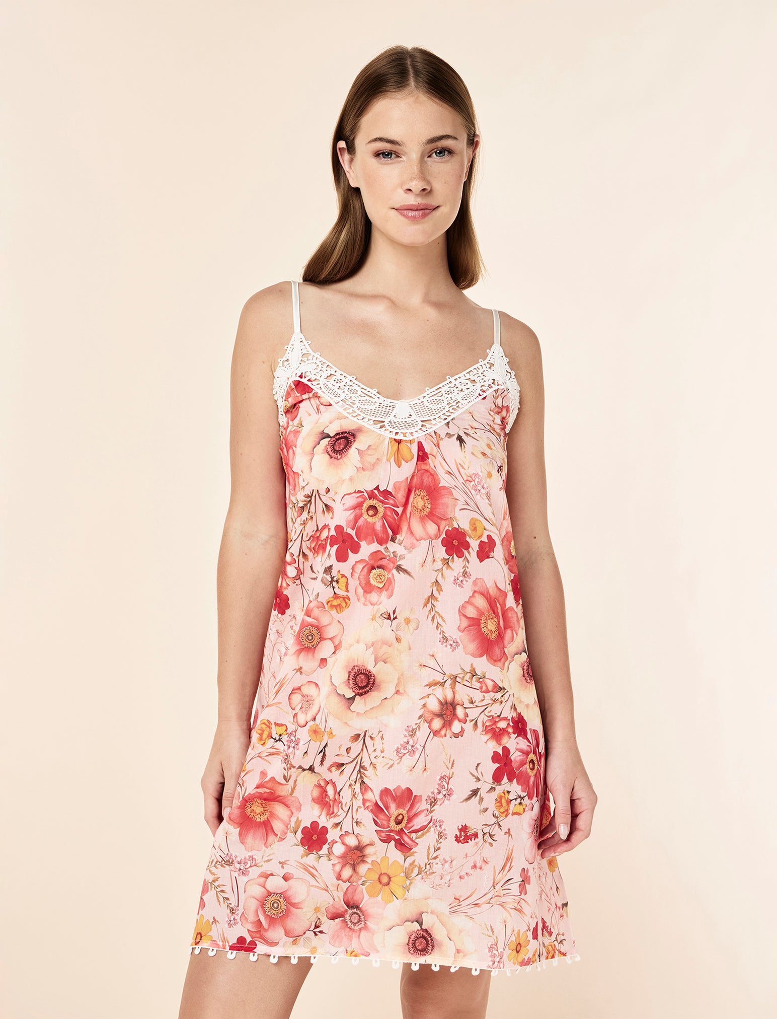 Lexi Lace Front Midi Nightie