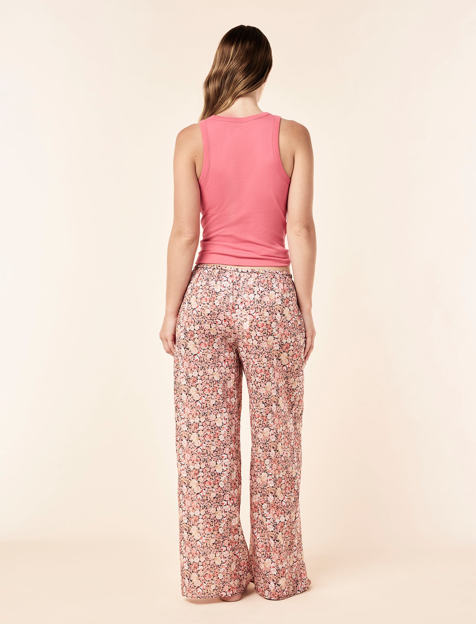 Carly Floral Full Length Wide Leg Pant