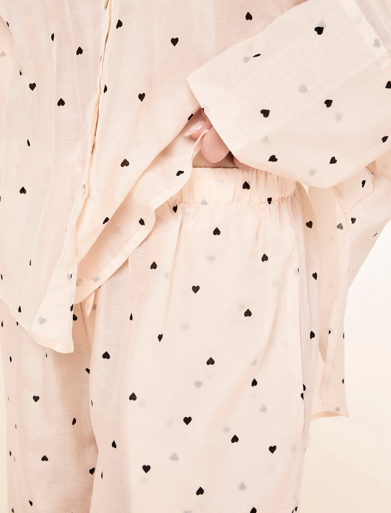 Hearts Full Length PJ Set