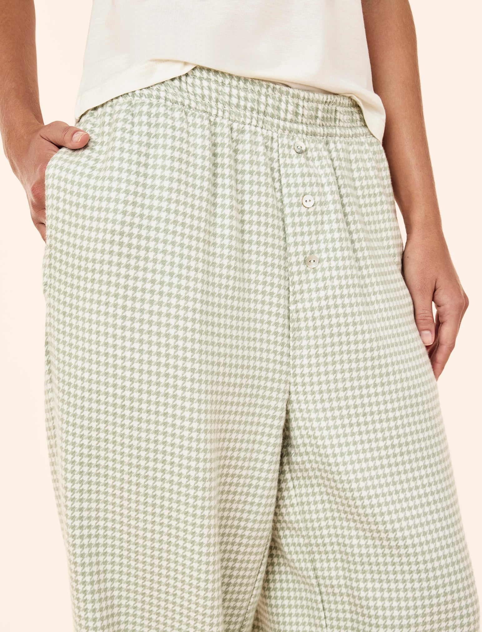 Houndstooth Full Length Pant