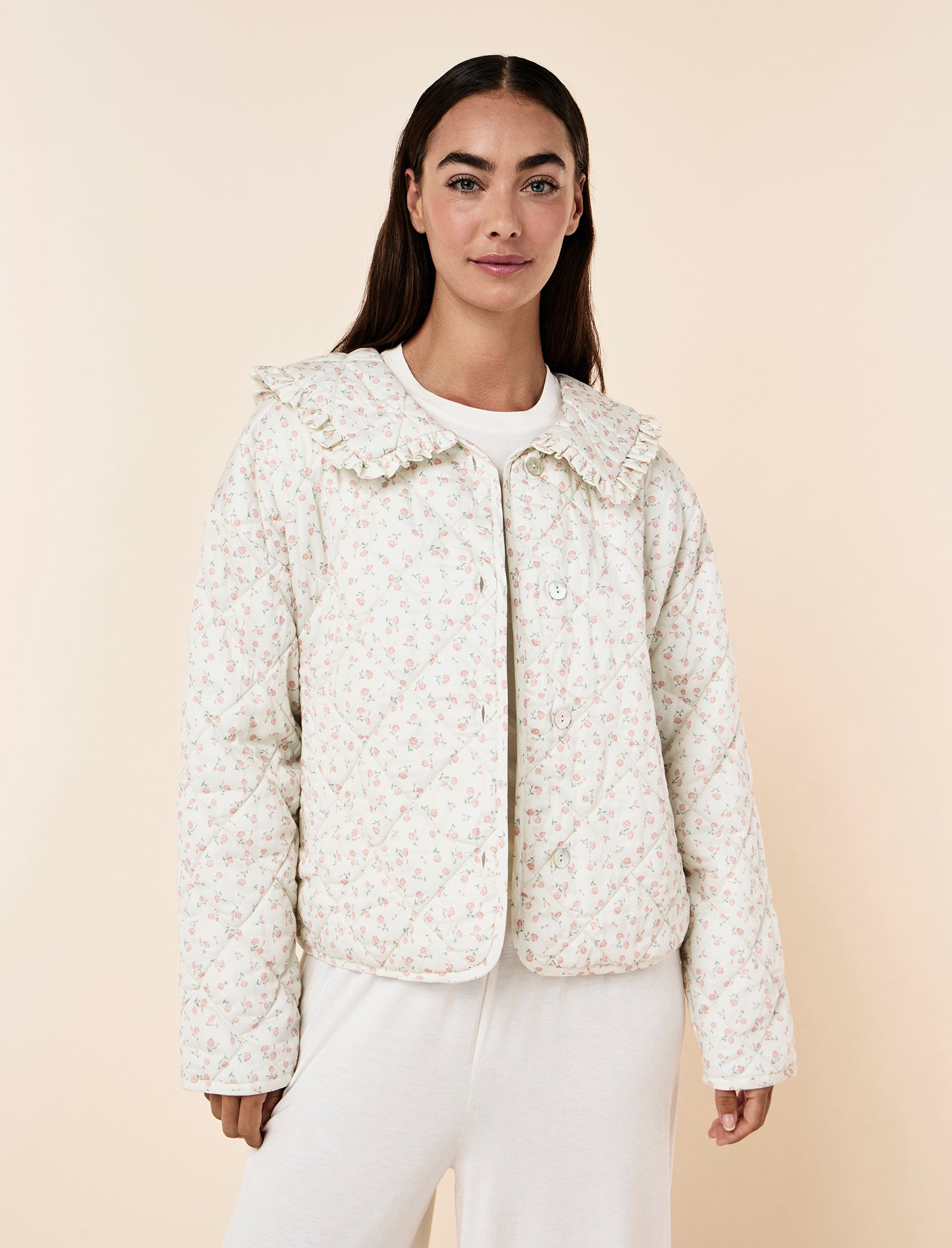 Rosette Floral Bed Jacket