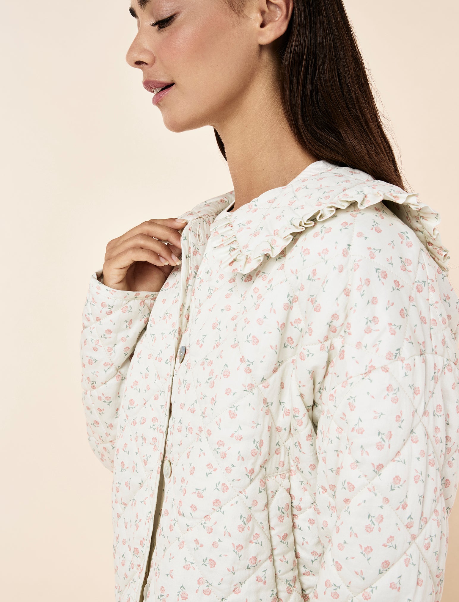 Rosette Floral Bed Jacket