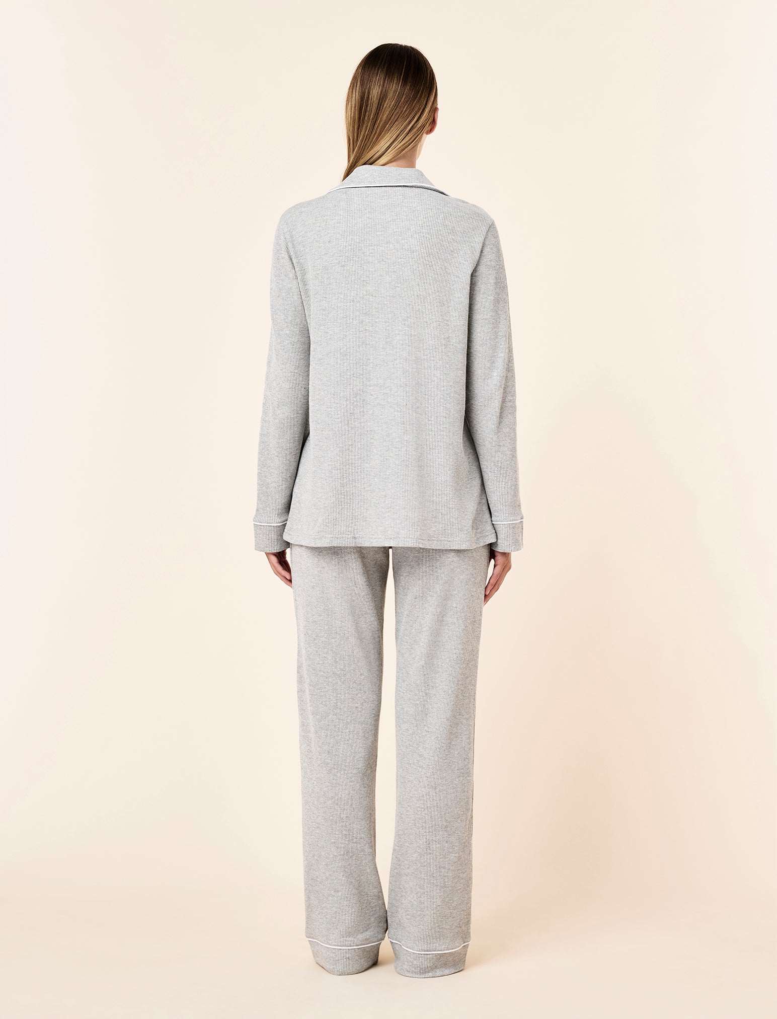 Claire Cotton Waffle Full Length PJ Set