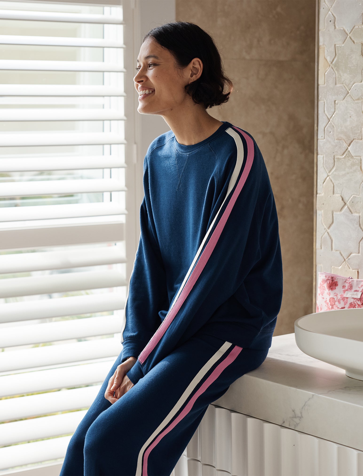 Cosy Kate Stripe Wide Leg Pant