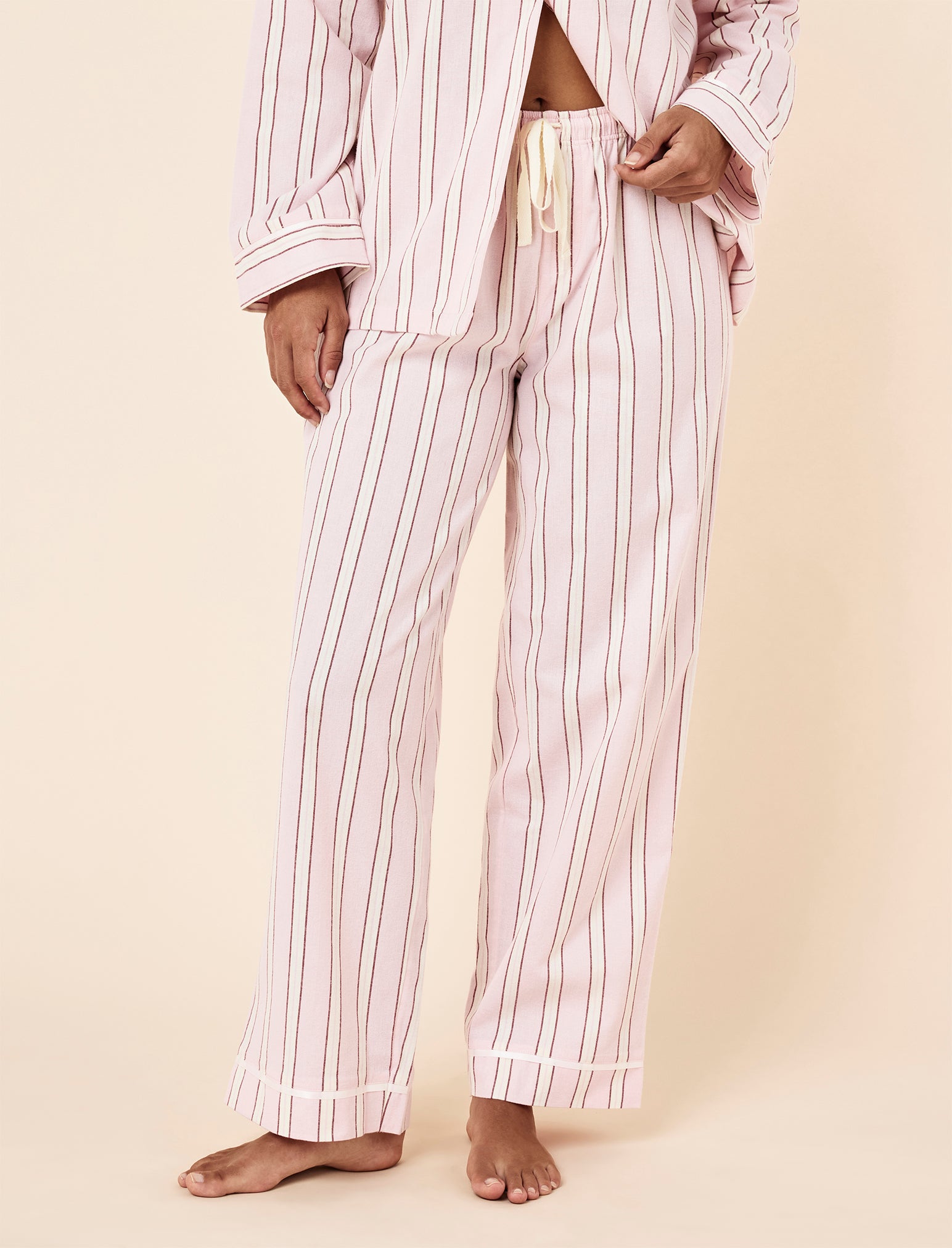 Stripe Cosy Full Length PJ Set