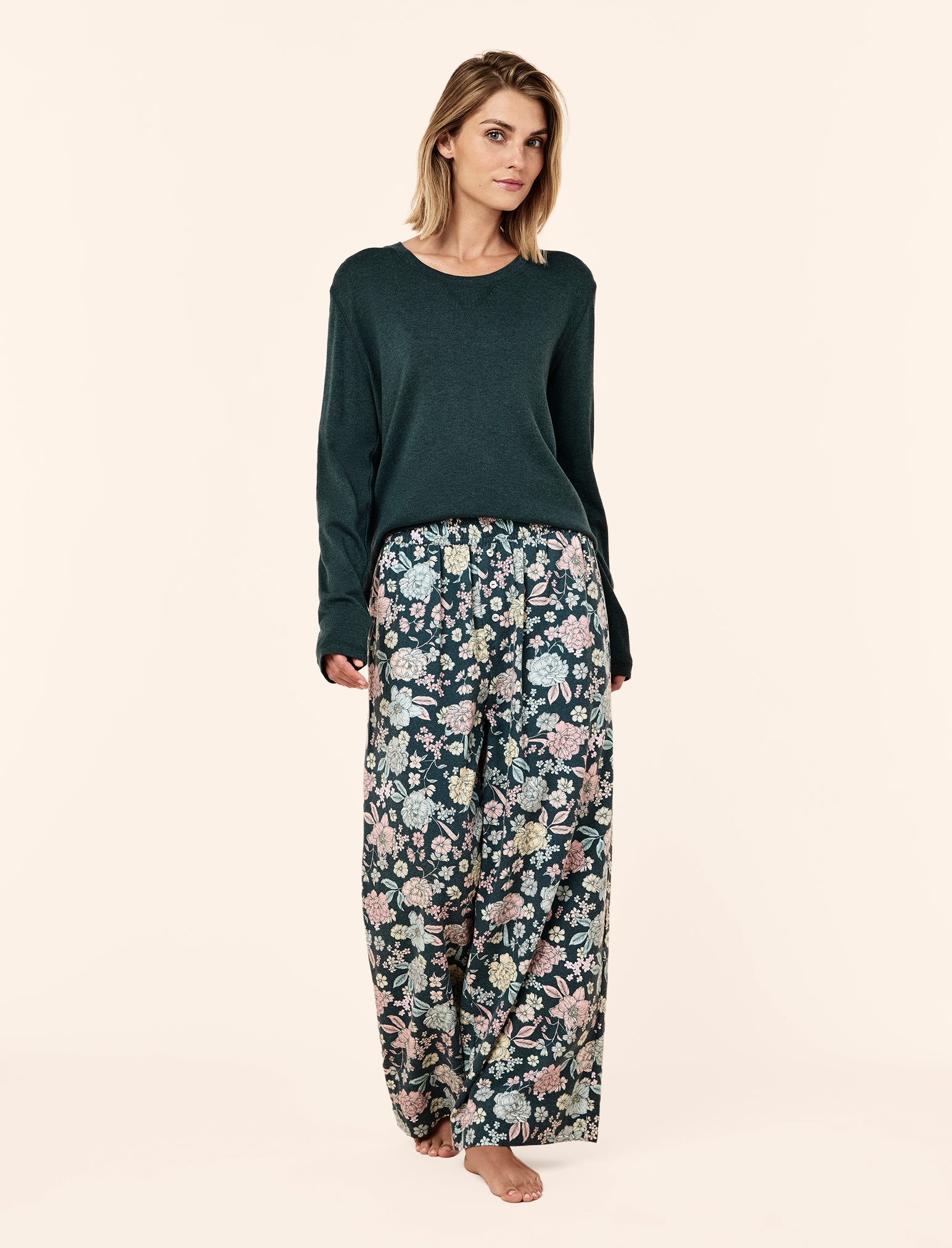 Karolina Cosy Full Length Pant & Long Sleeve Pia Top