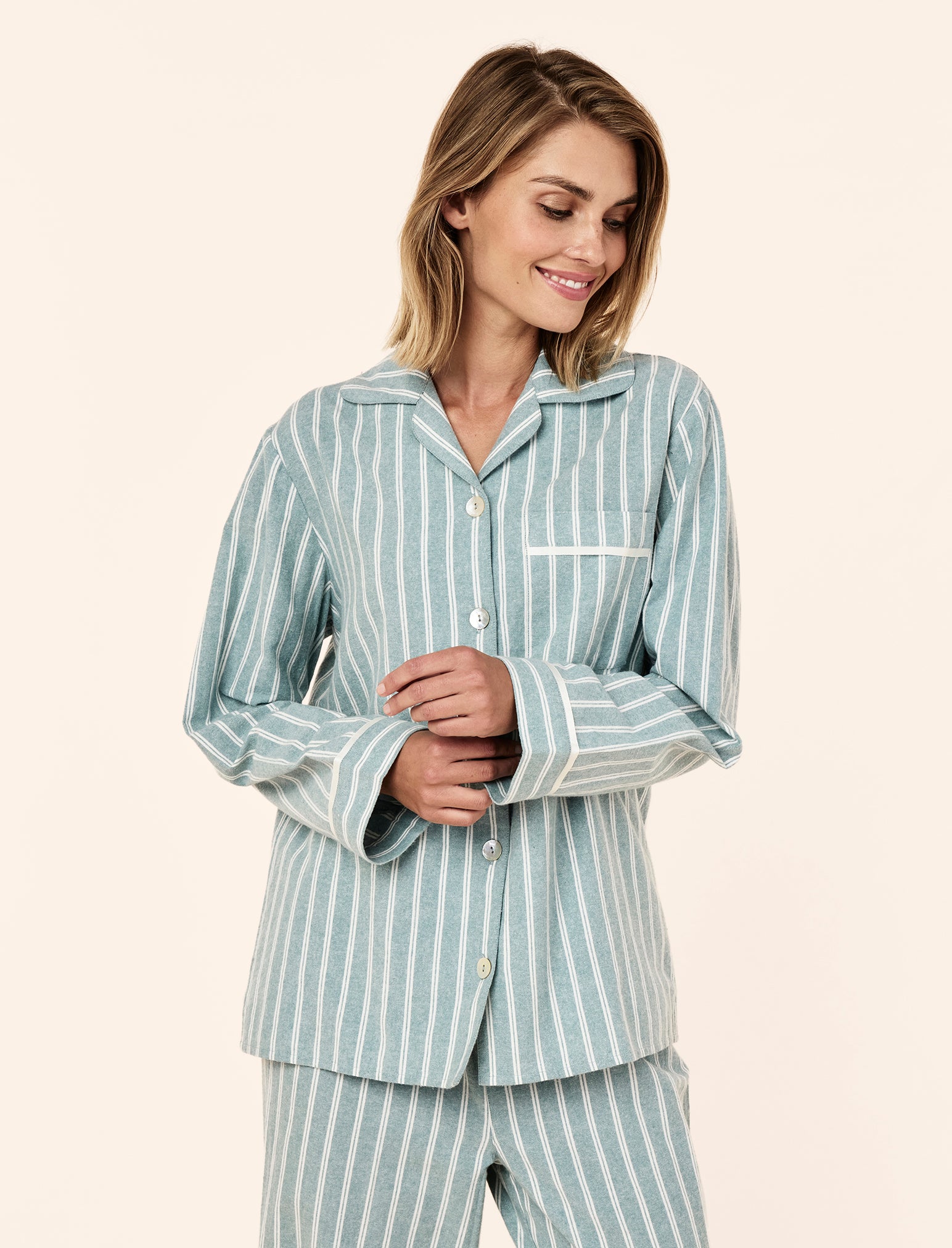 Organic Brushed Cosy Full Length PJ Set