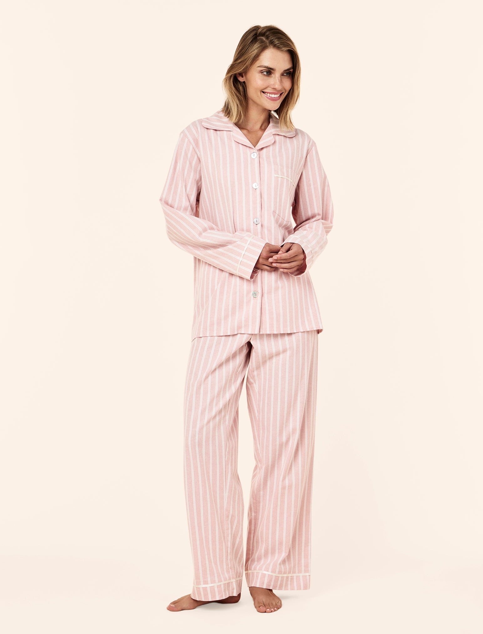 Organic Brushed Cosy Full Length PJ Set