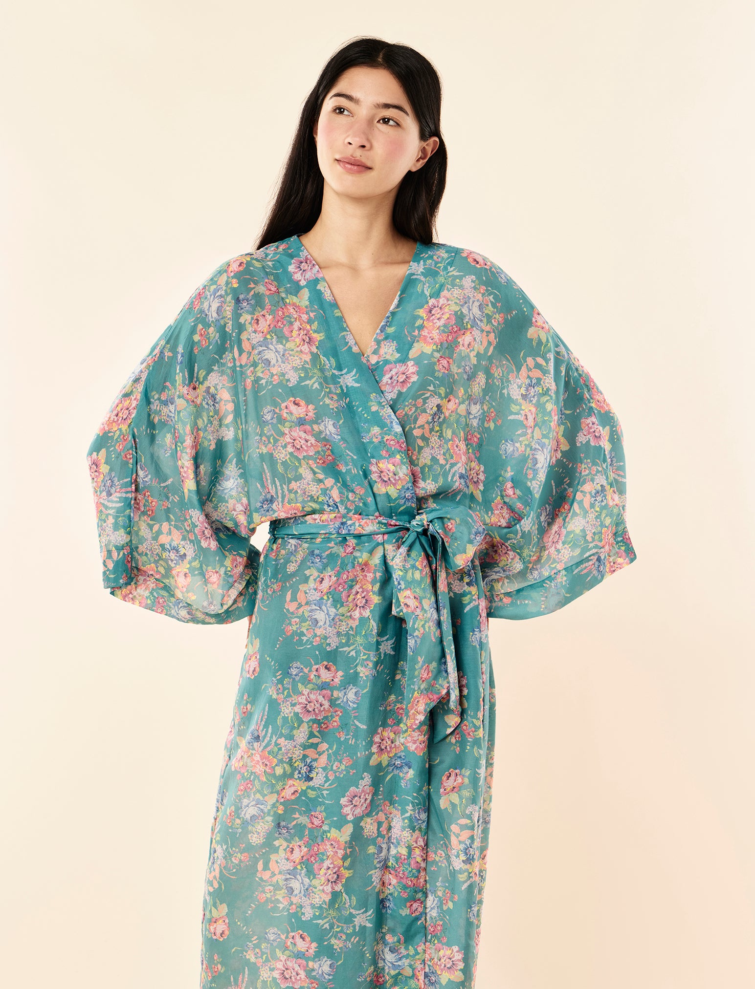 Elise Kimono Maxi Robe