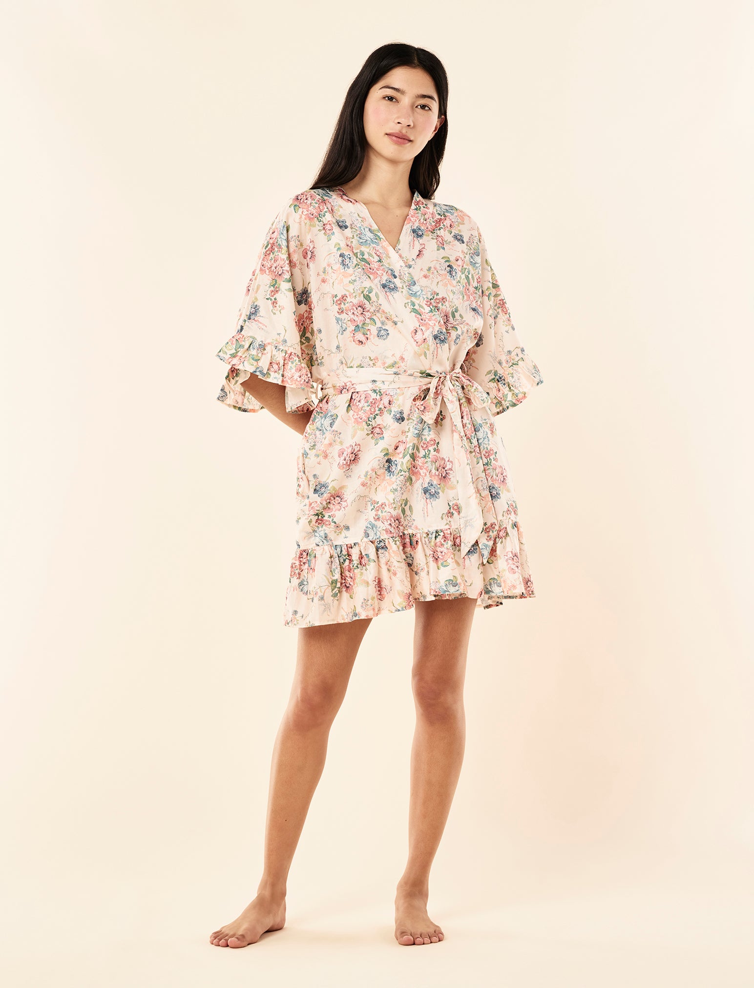 Elise Midi Frill Robe