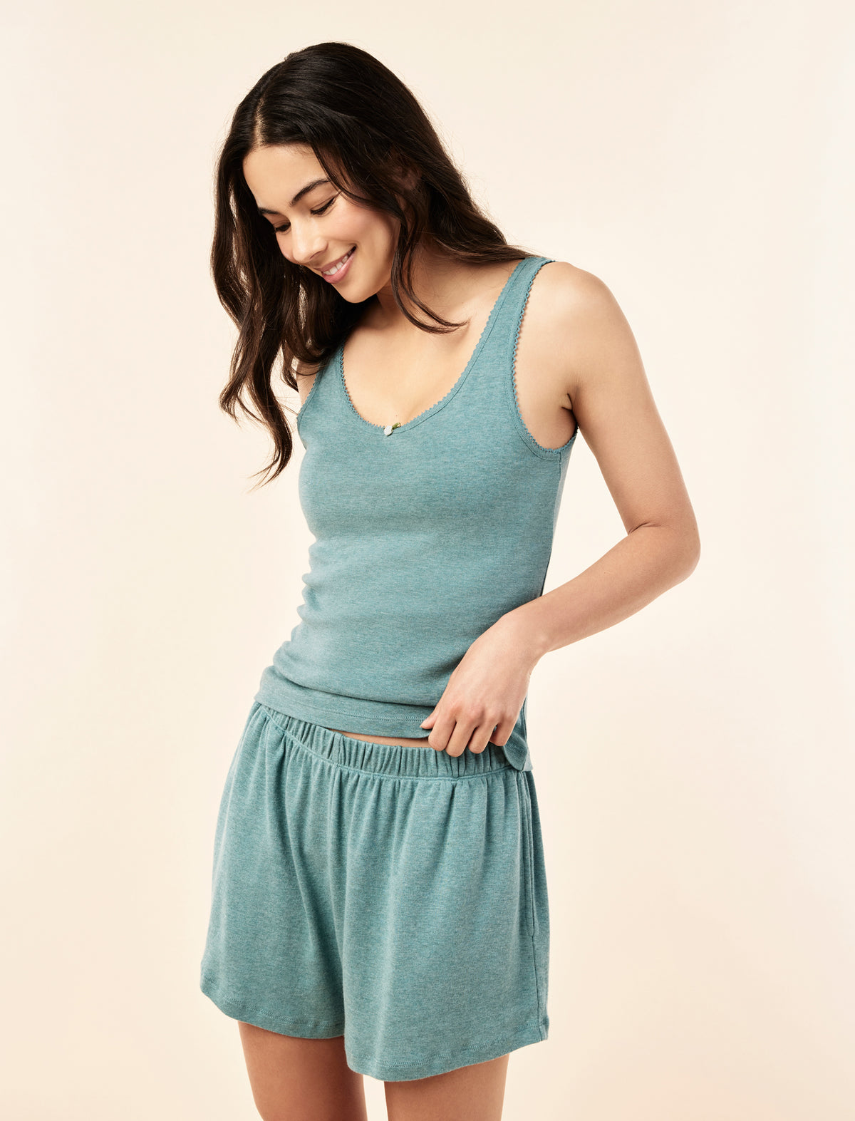 Pia Luxe Cotton Modal Boxer PJ Set