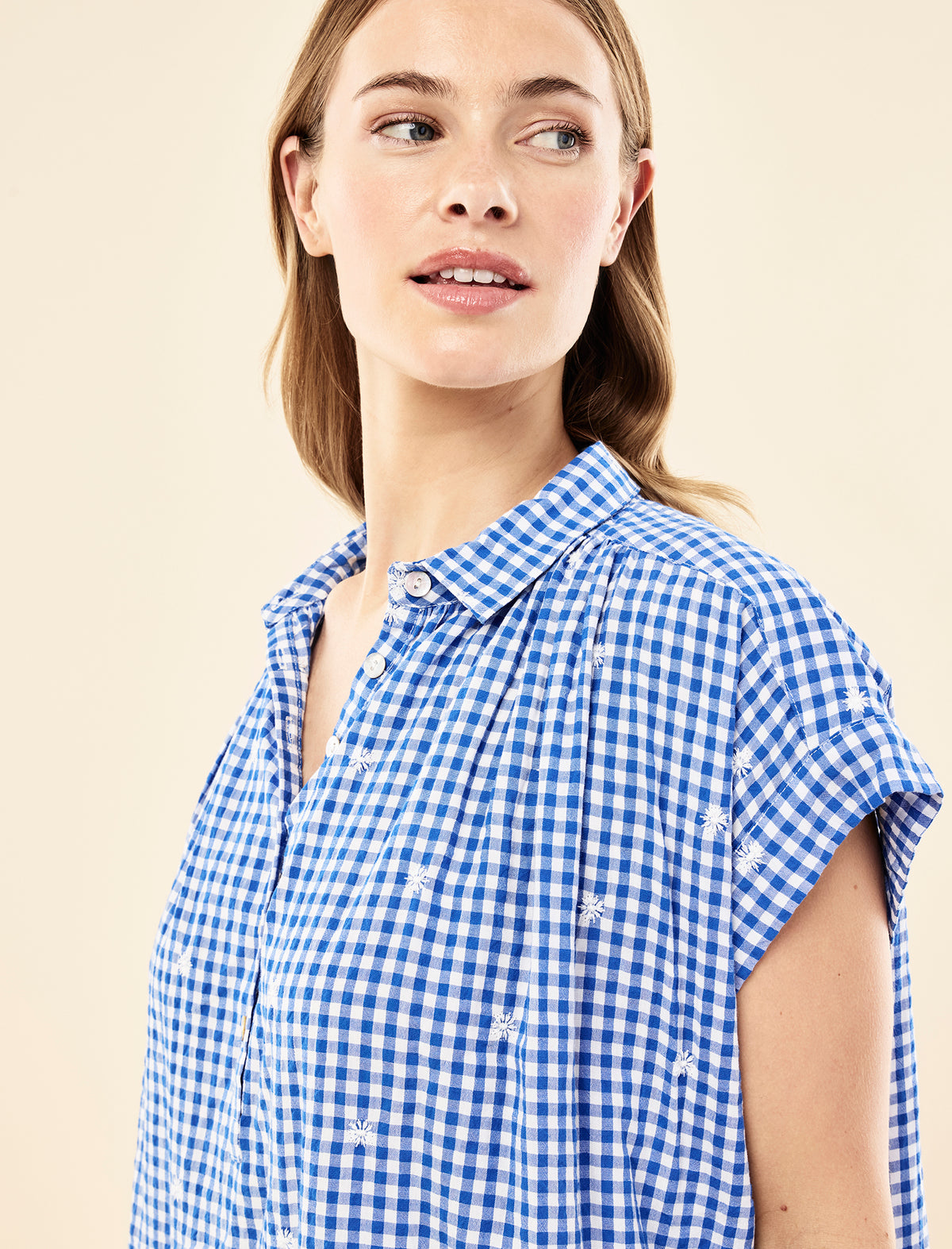 Daisy Gingham Boxer PJ Set