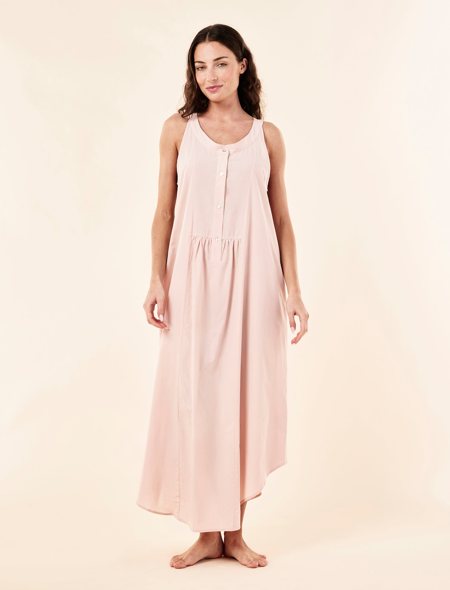 Gemma Madison Panel Front Maxi Nightie