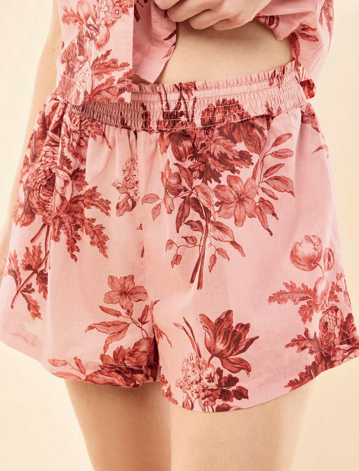 Karen Walker Romantic Floral Boxer PJ Set