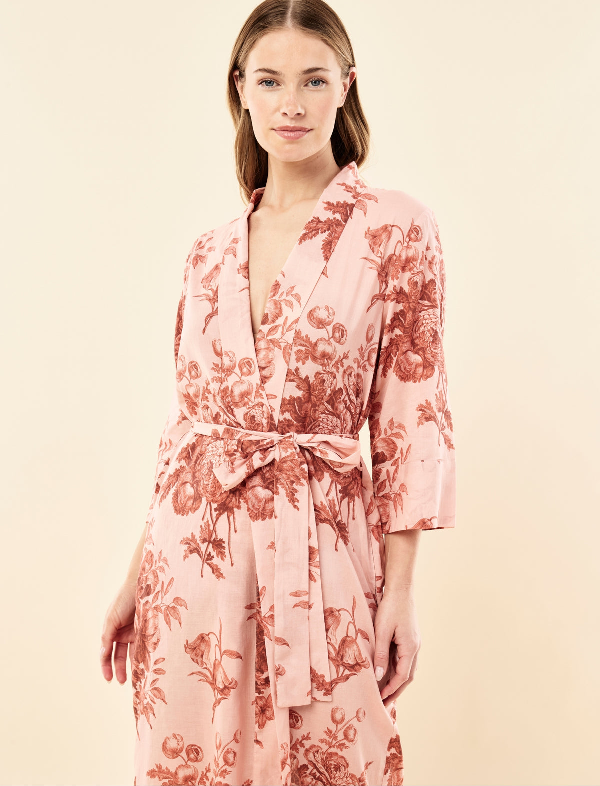 Karen Walker Romantic Floral Midi Robe