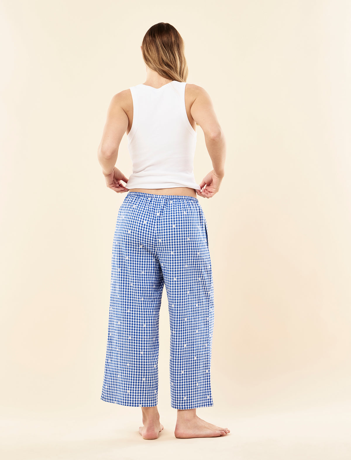 Daisy Gingham Crop Pant
