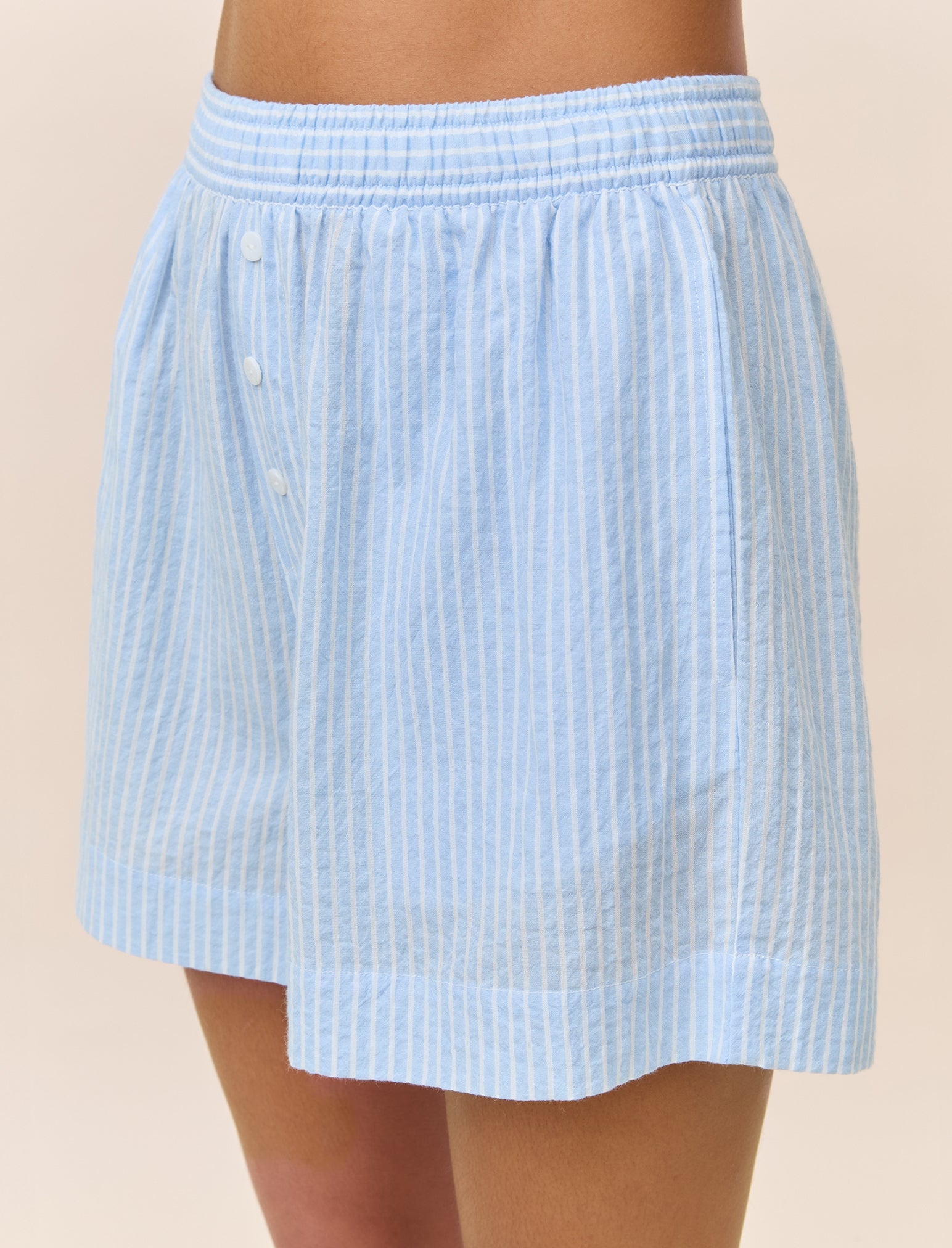 Sabrina Stripe Boxer & Singlet Set