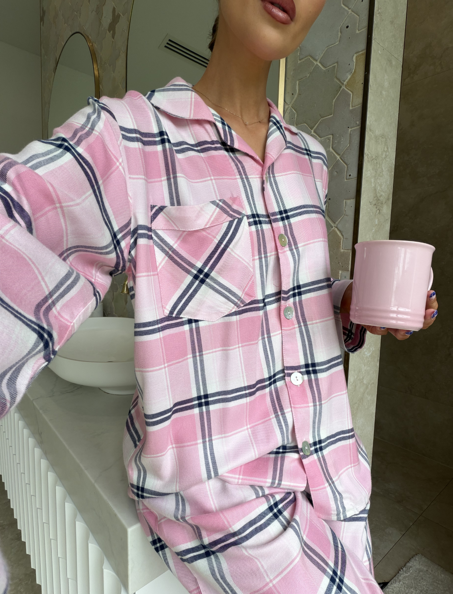 Comfy Plaid PJ Set