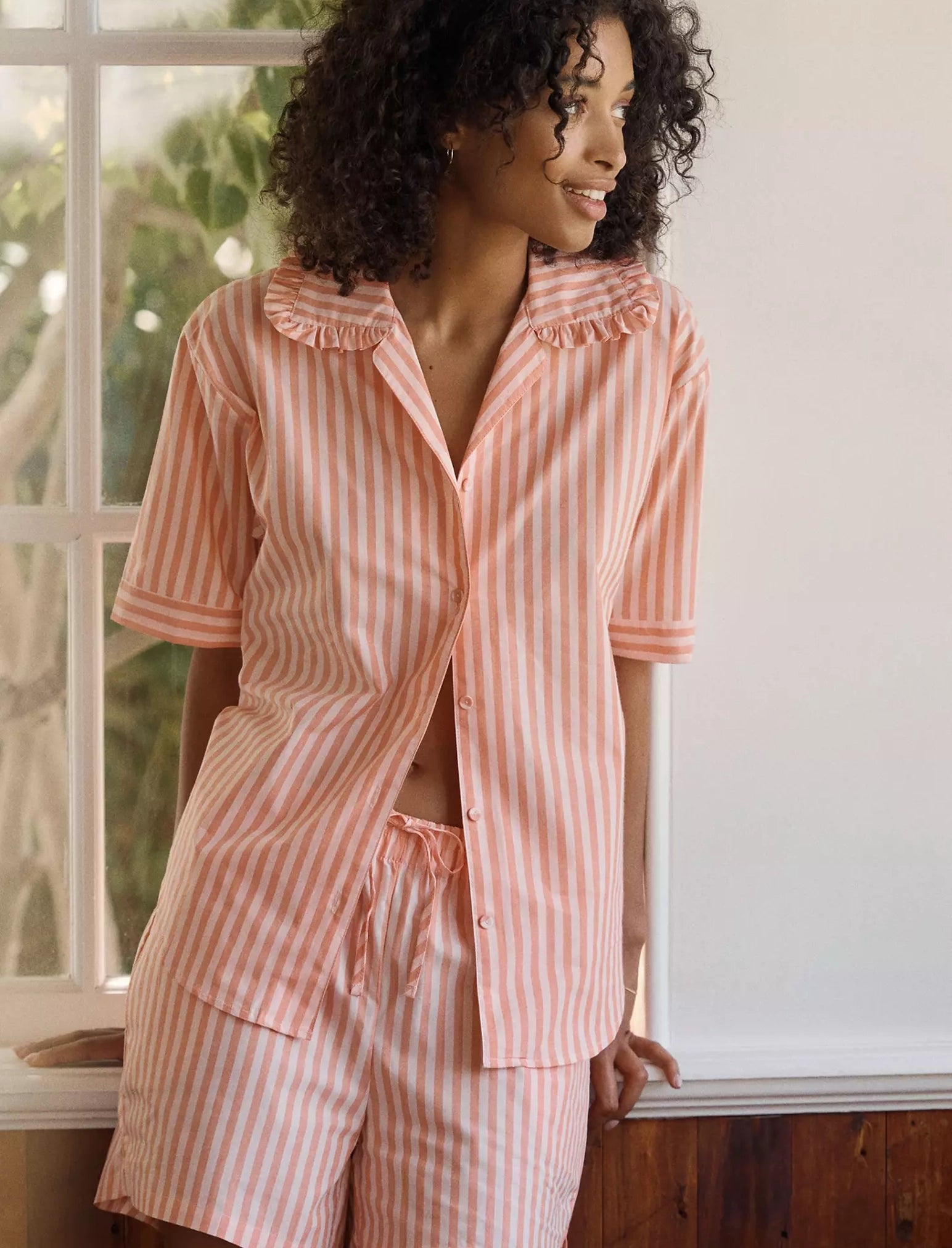Butterscotch Stripe Boxer PJ Set