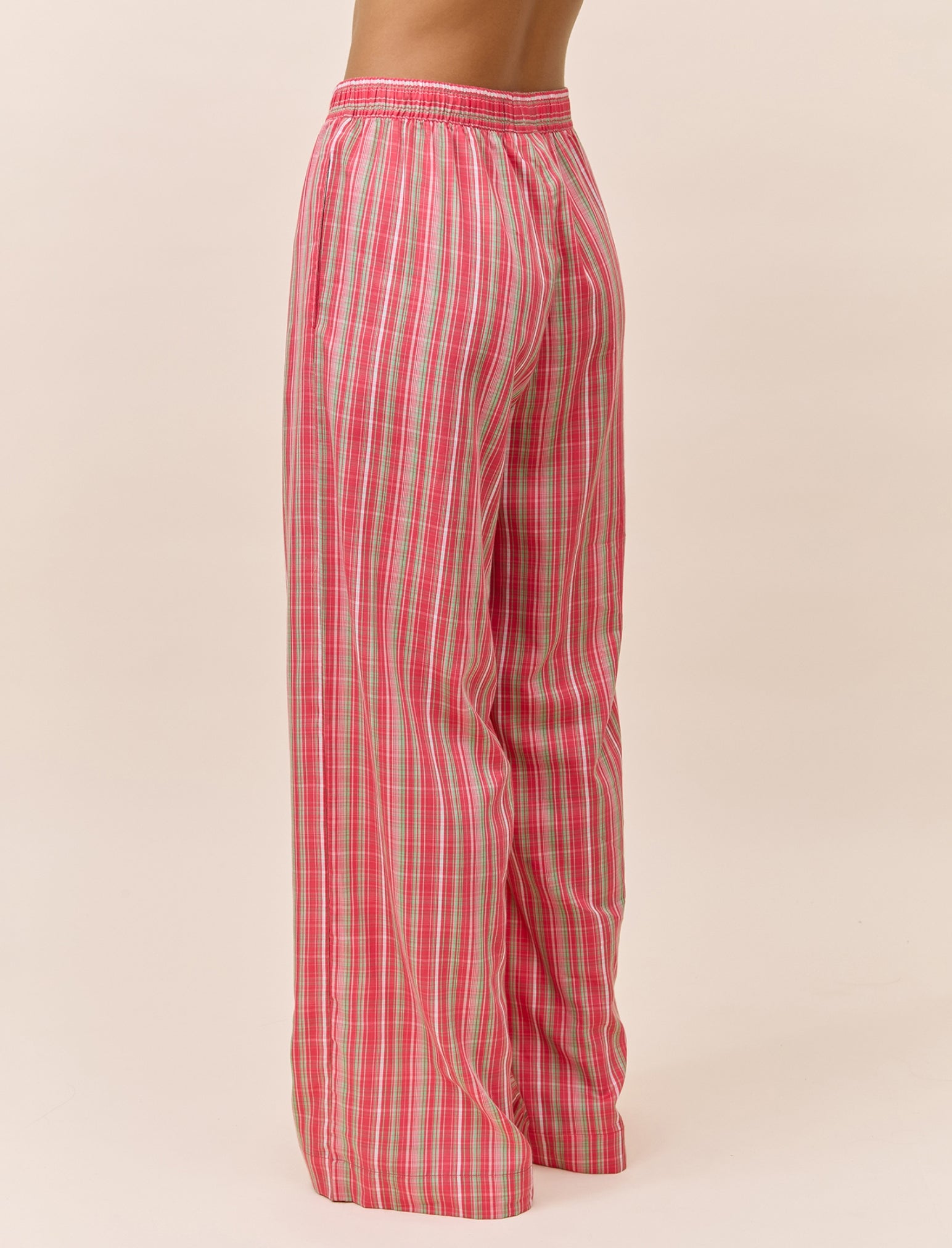 Holiday Plaid Full Length Pant