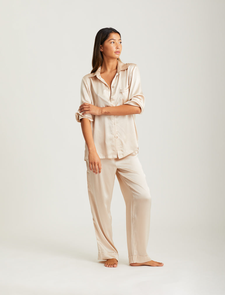 Audrey Pure Silk Full Length PJ